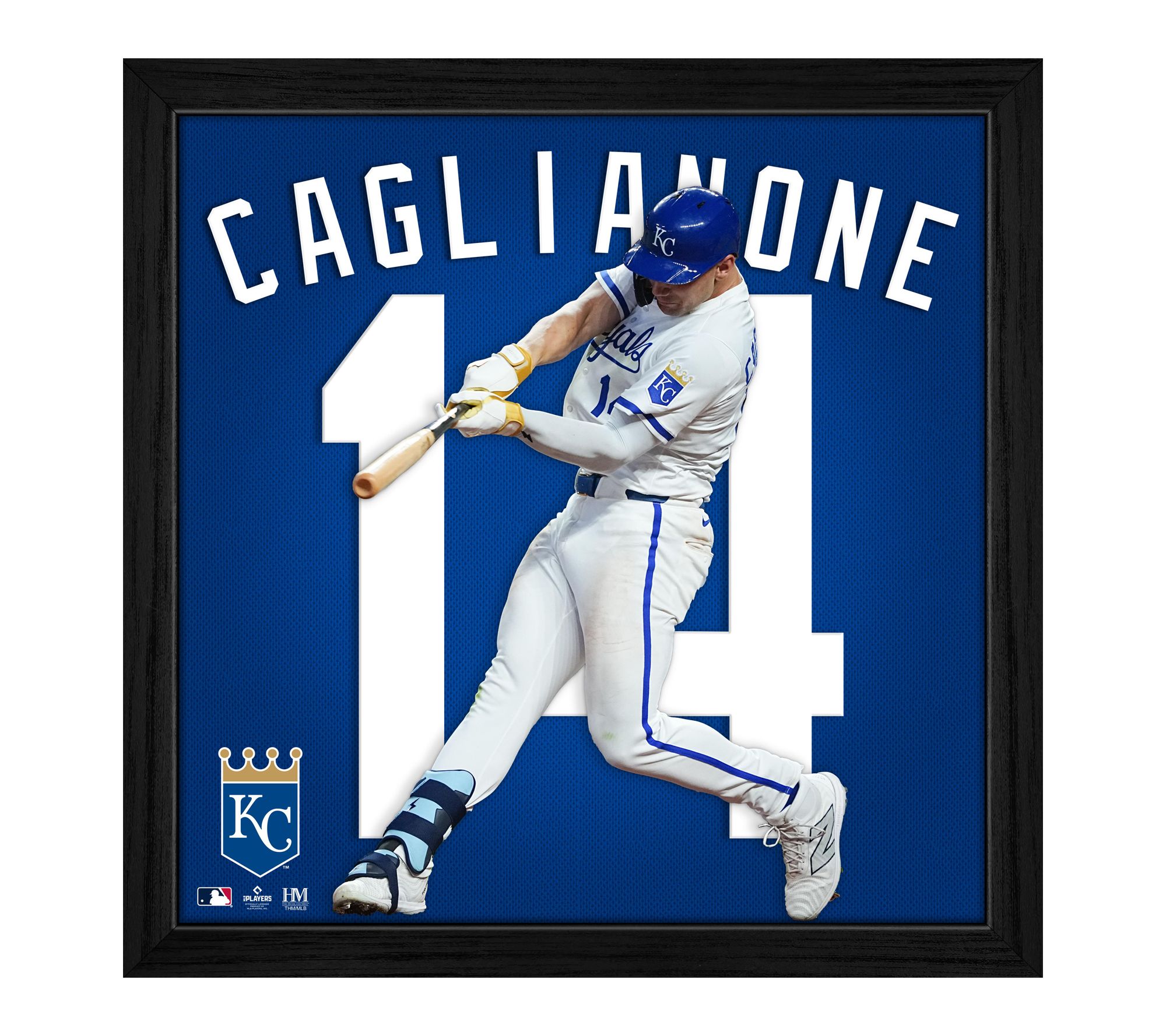 Highland Mint Jac Caglianone Royals Impact Jersey Frame