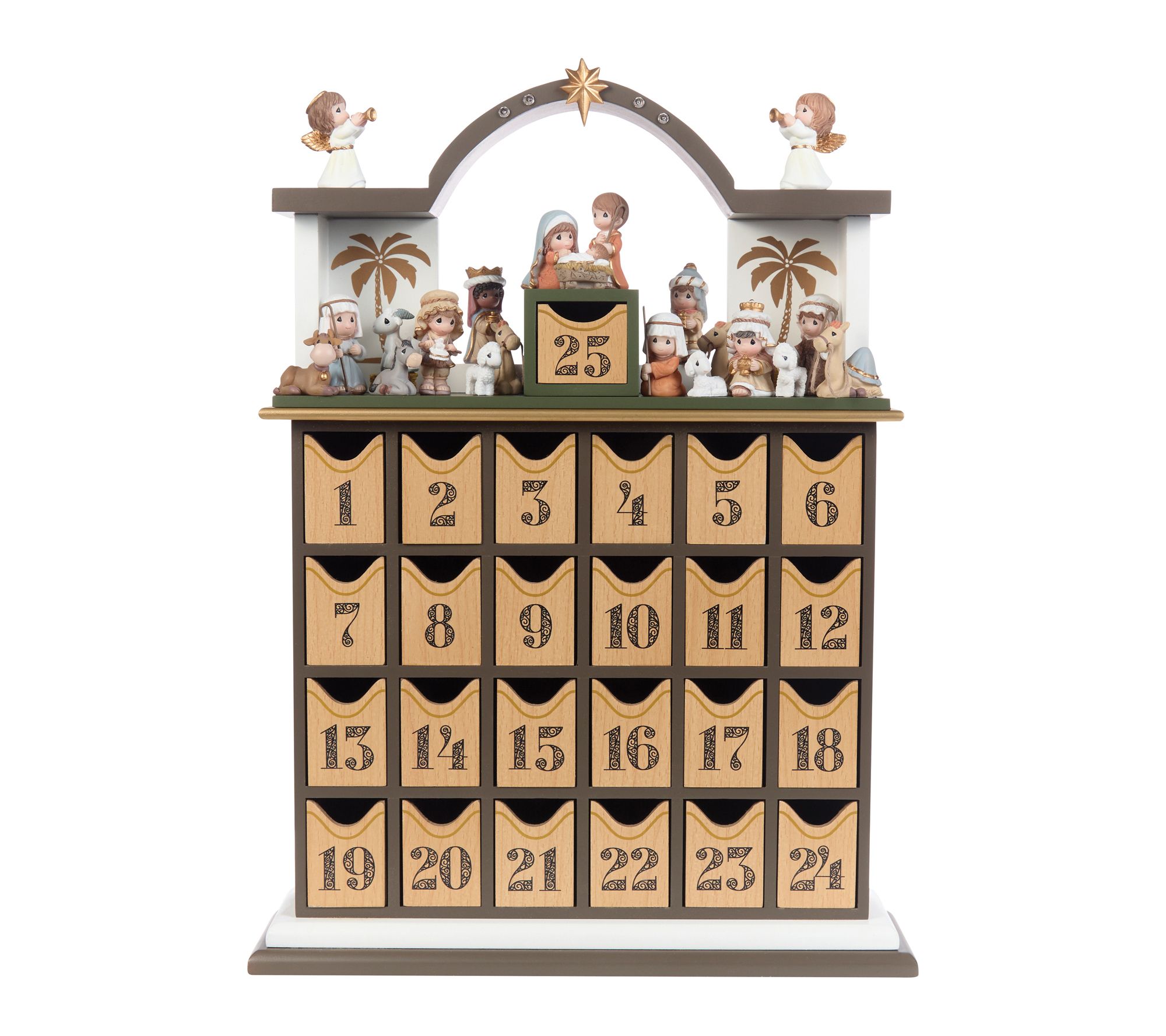 Precious Moments 25 Piece Nativity Advent Calendar Set