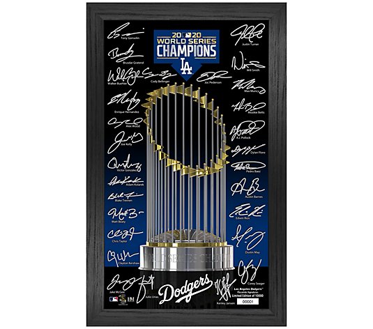 LA Dodgers 2020 World Series Champions Signature Trophy