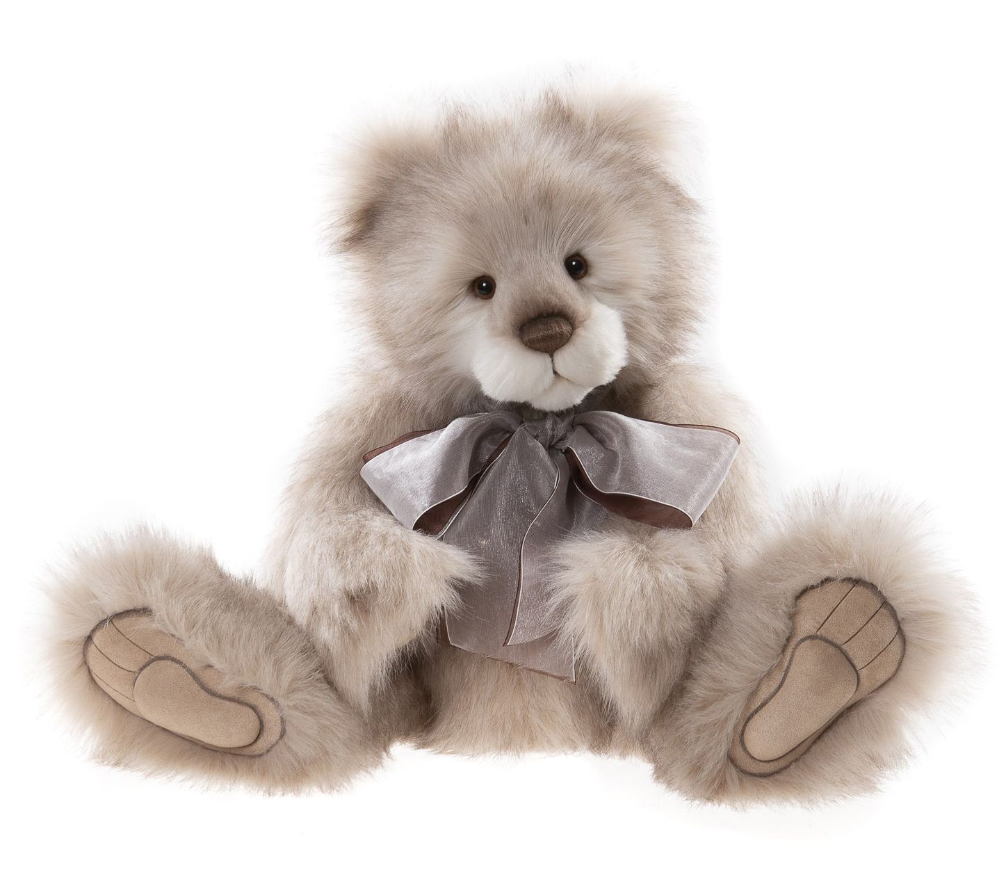 JAYLEY Chocolate Faux Fur Teddy Bear