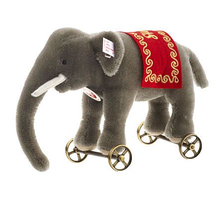 Steiff elephant hot sale on wheels