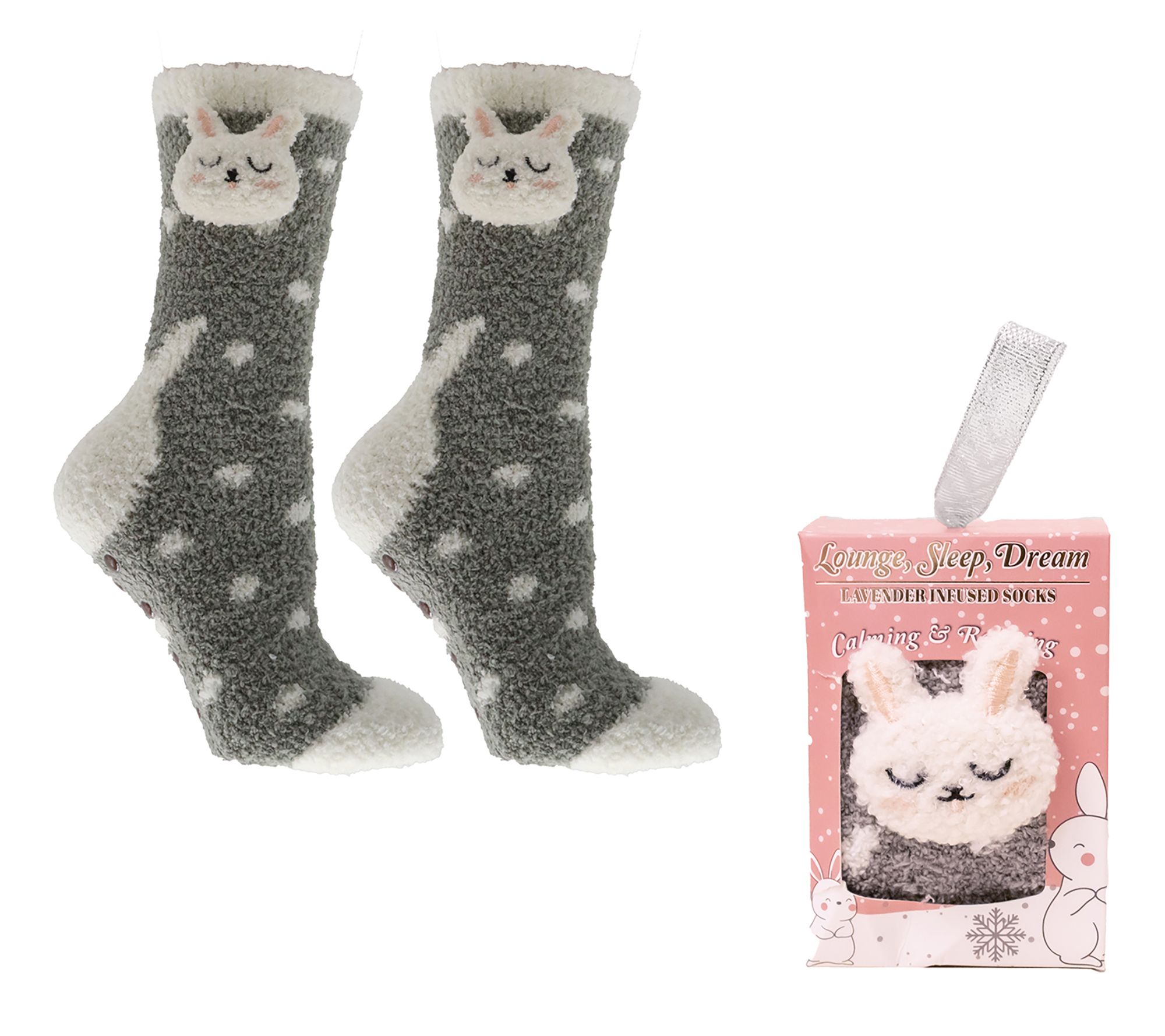 MinxNY Fluffy Lavender & Shea Butter Infused Chenille Socks
