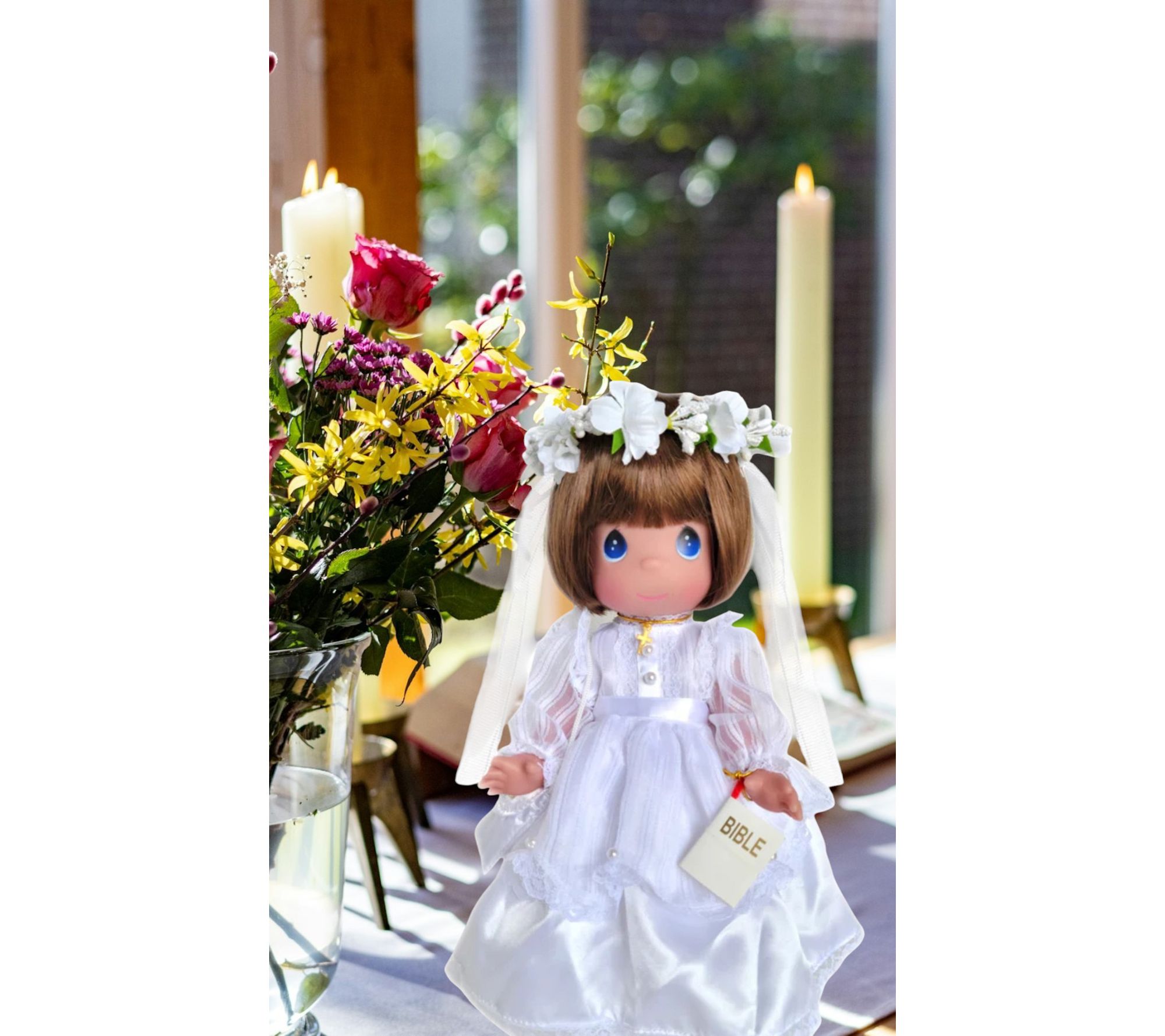 Precious Moments The Doll Maker My first Communion - Auburn