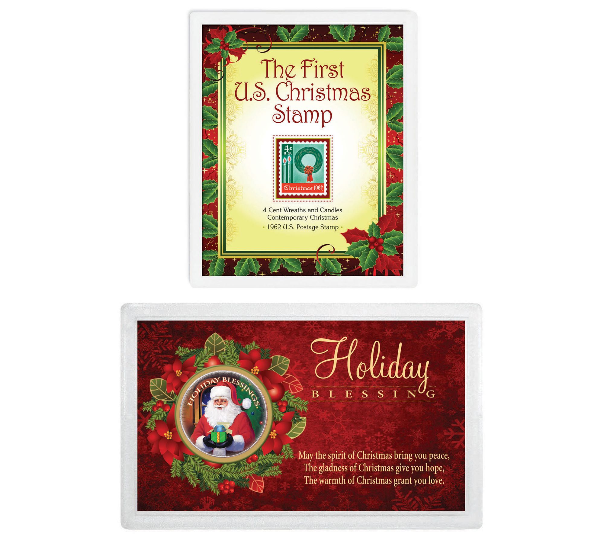 Christmas Stamp and Coin Set