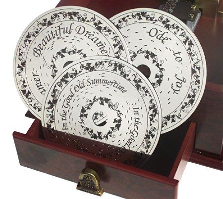 Thomas Pacconi Nostalgic Music Box with 3 Disks - QVC.com