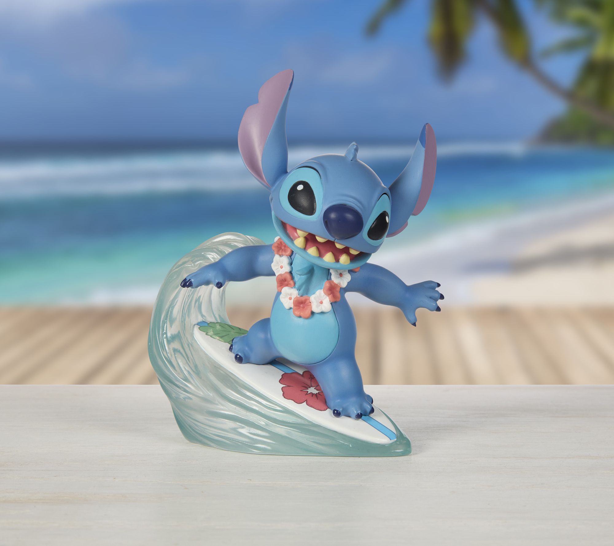 Precious Moments Disney Stitch Surfing Figurine