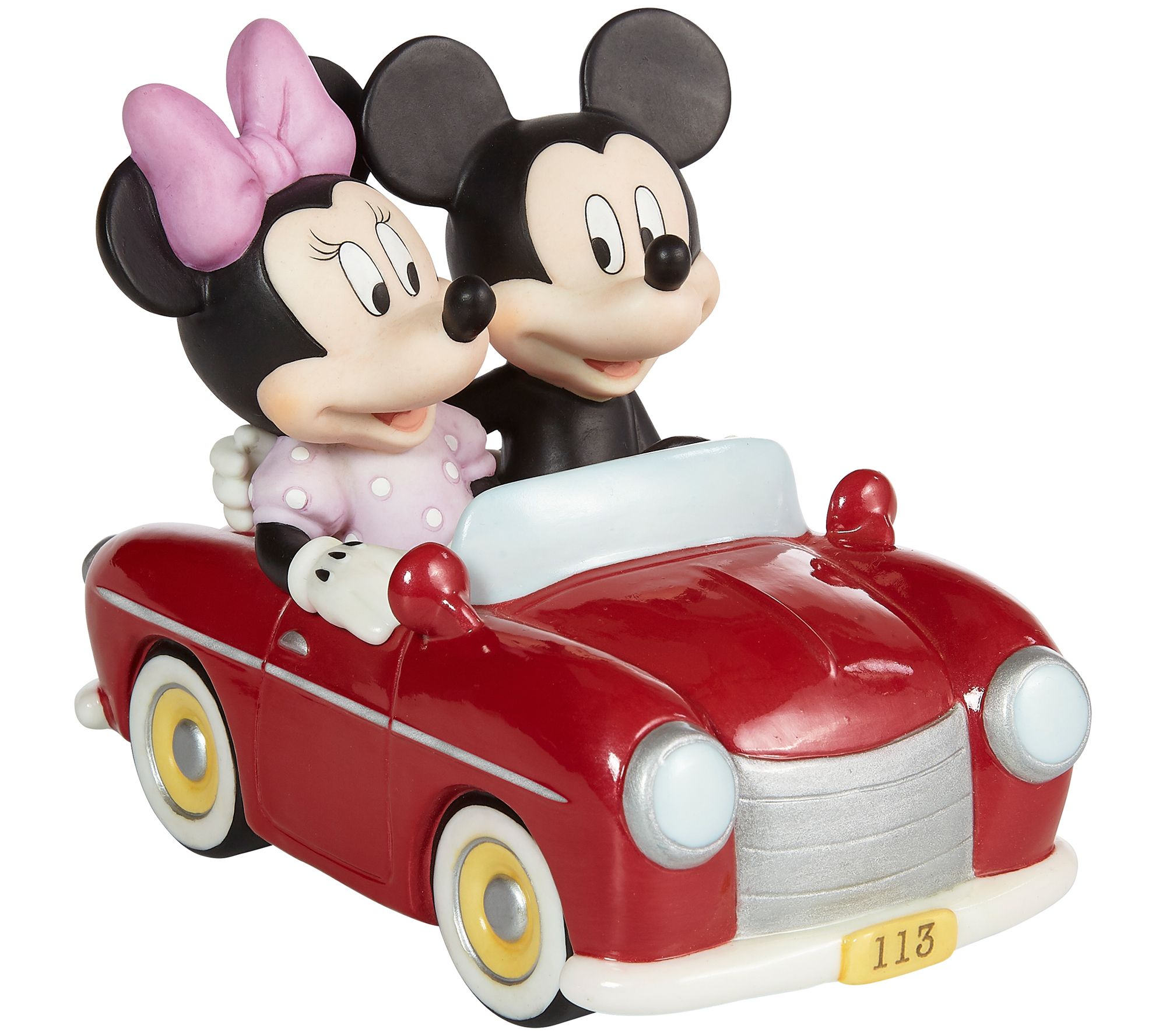 Enesco Disney Traditions Red Truck With Mickey And Frie Figurine 