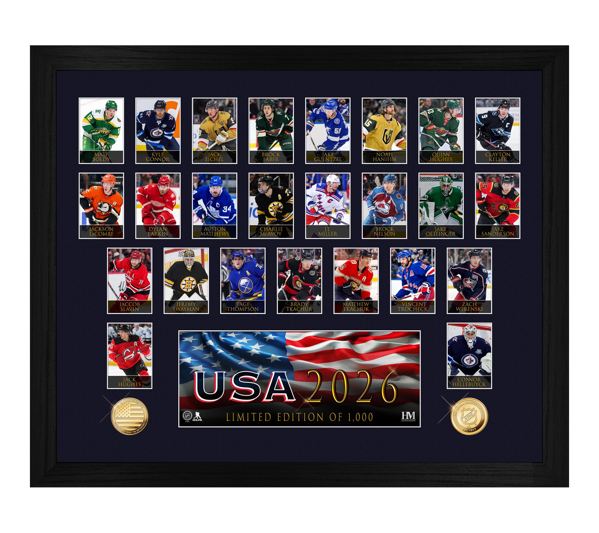 USA 2026 NHL Players Memorable Moments Gold Coin Photo Mint