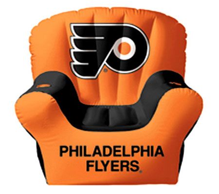 Philadelphia Flyers Inflatable Chair with Two Drink Holders - QVC.com