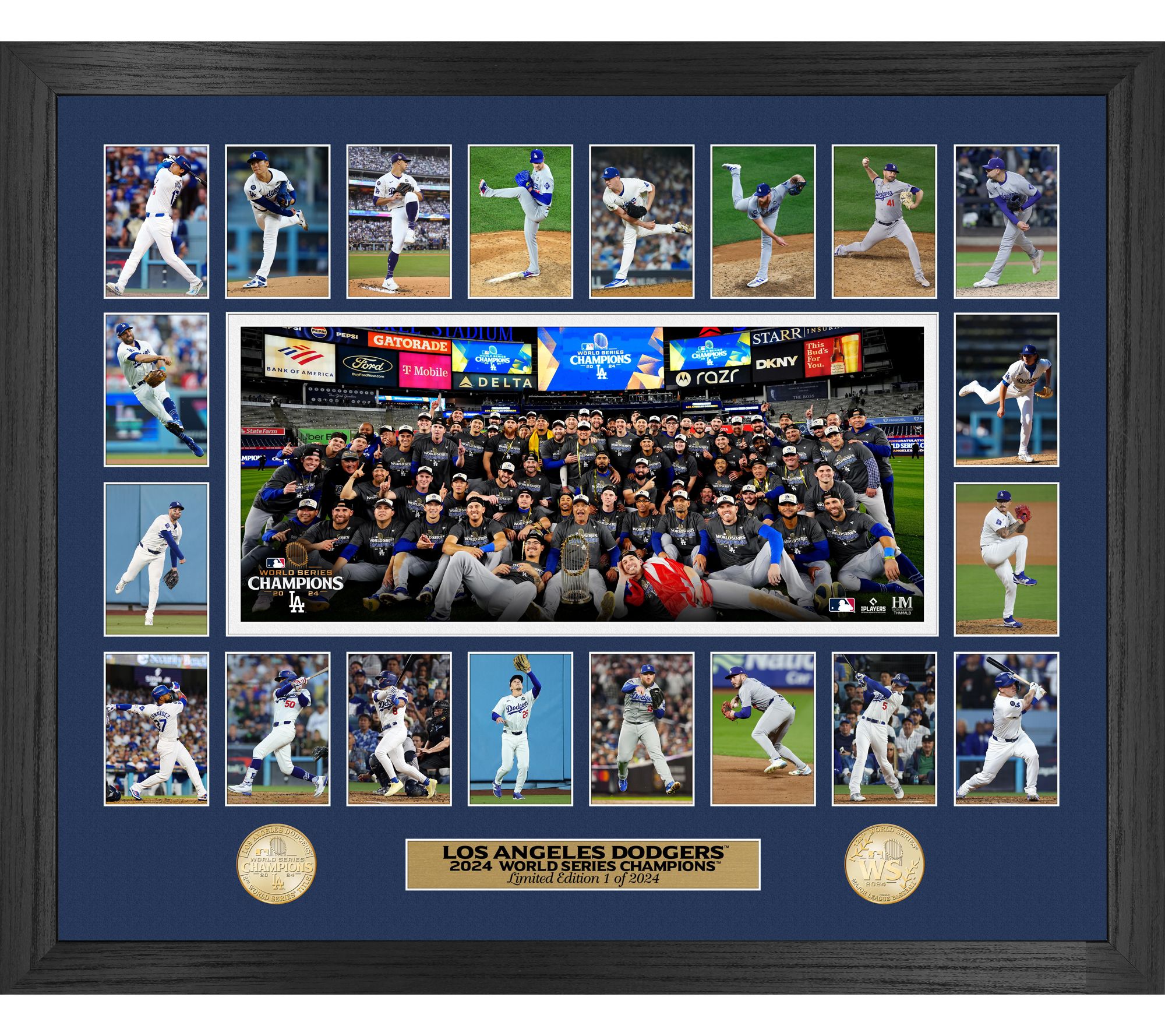 Highland Mint Dodgers 2024 World Series MomentsFrame