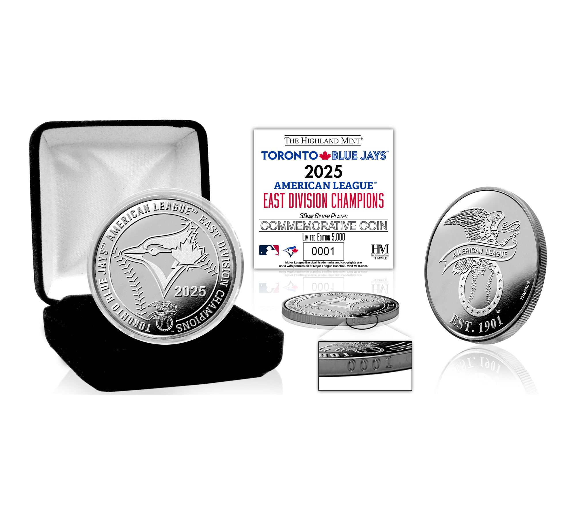 The Highland Mint 2025 MLB Division Champions Coins
