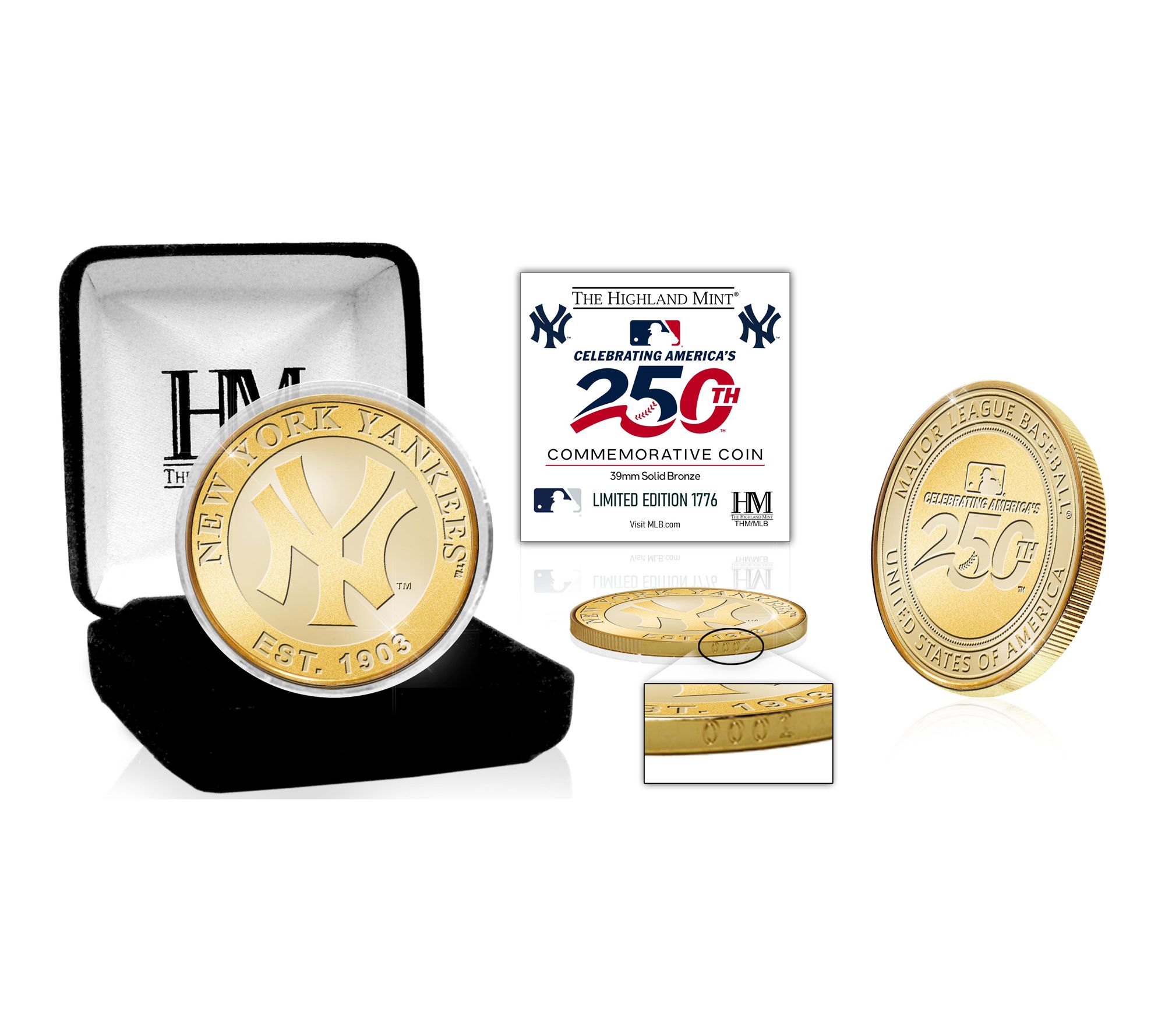 Major League Baseball America's 250th Bronze Team Coin