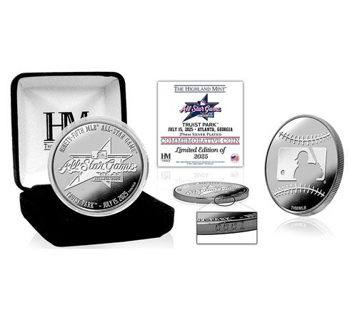 Highland Mint 2025 MLB Atlanta All Star Game Silver Coin