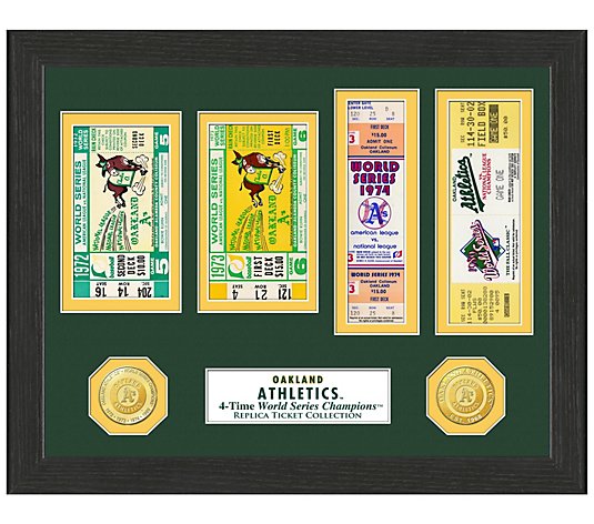 Oakland Athletics World Series Ticket Collection