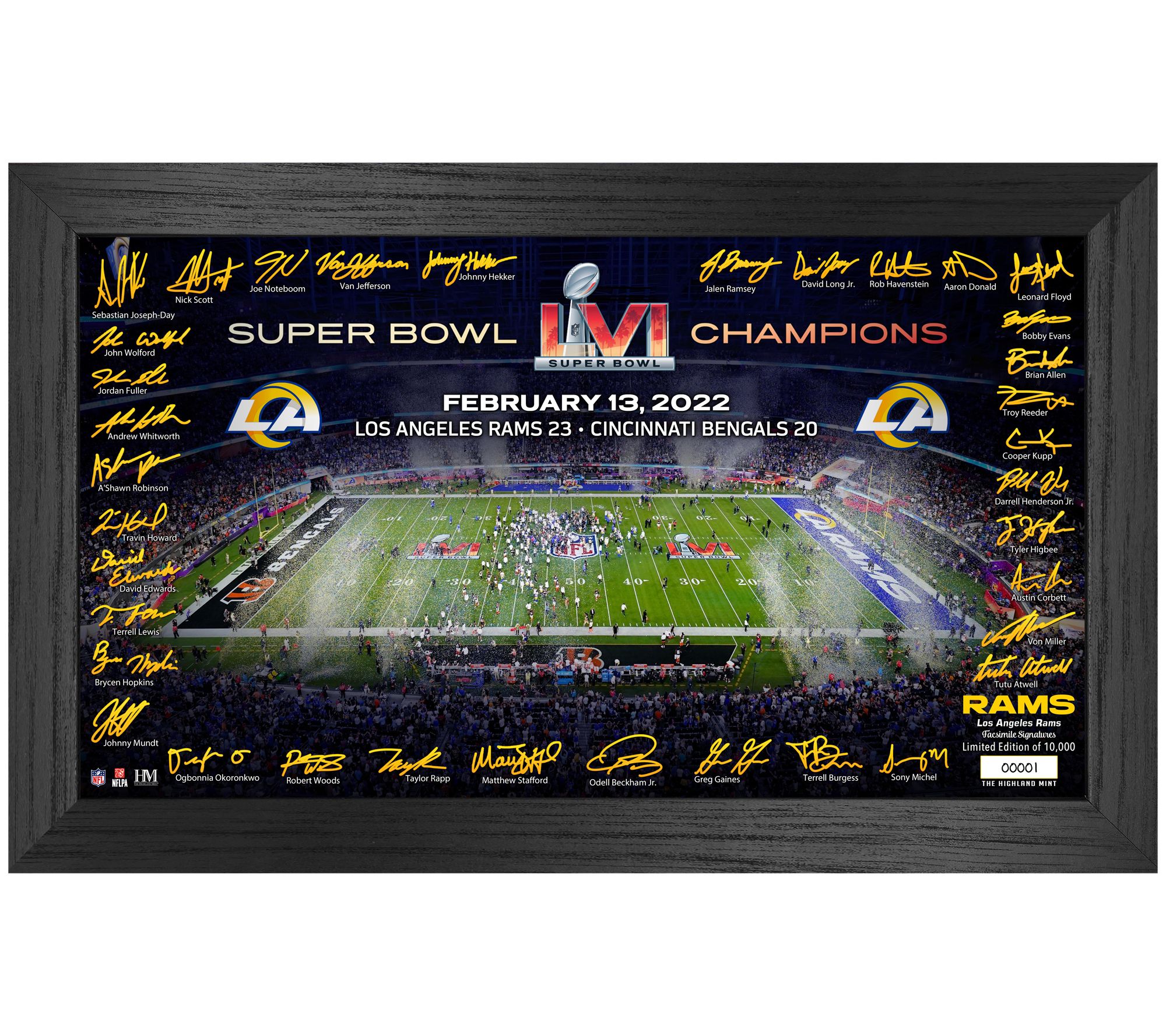 NFL Super Bowl LVI Champions: Los Angeles Rams (2022)