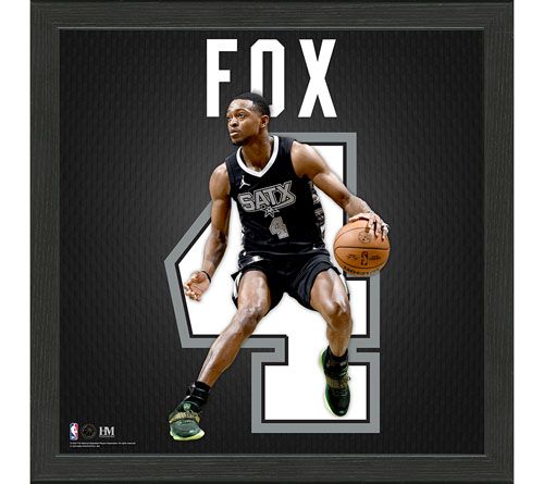 Highland Mint De'Aaron Fox San Antonio Spurs Impct Jrsy Frame