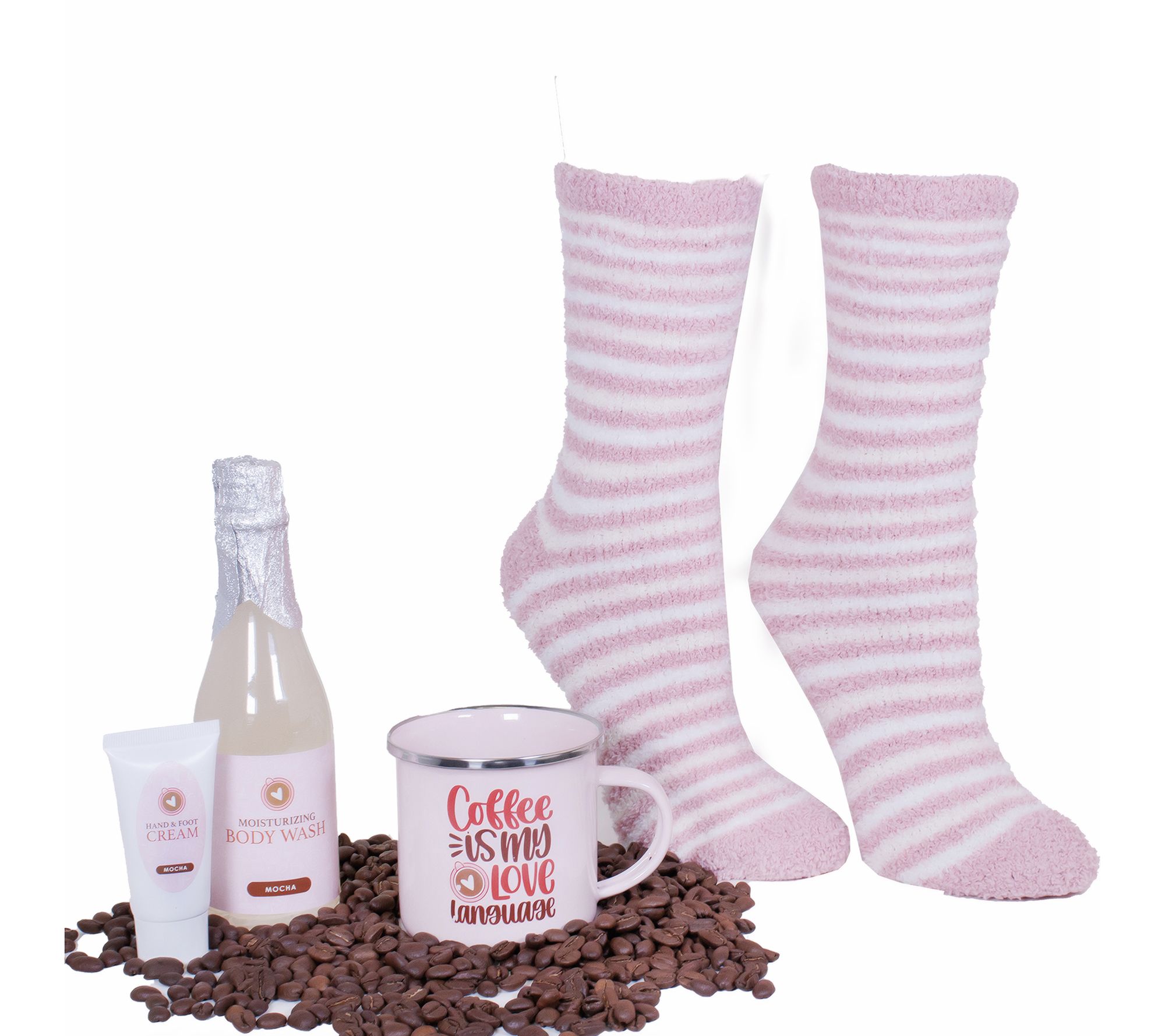 MinxNY Campfire Mug Gift Set w/ Vanilla Infused Socks