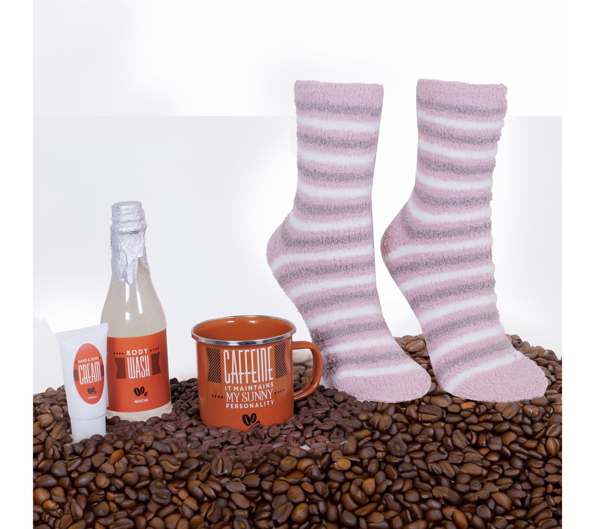 MinxNY Campfire Mug Gift Set w/ Vanilla Infused Socks