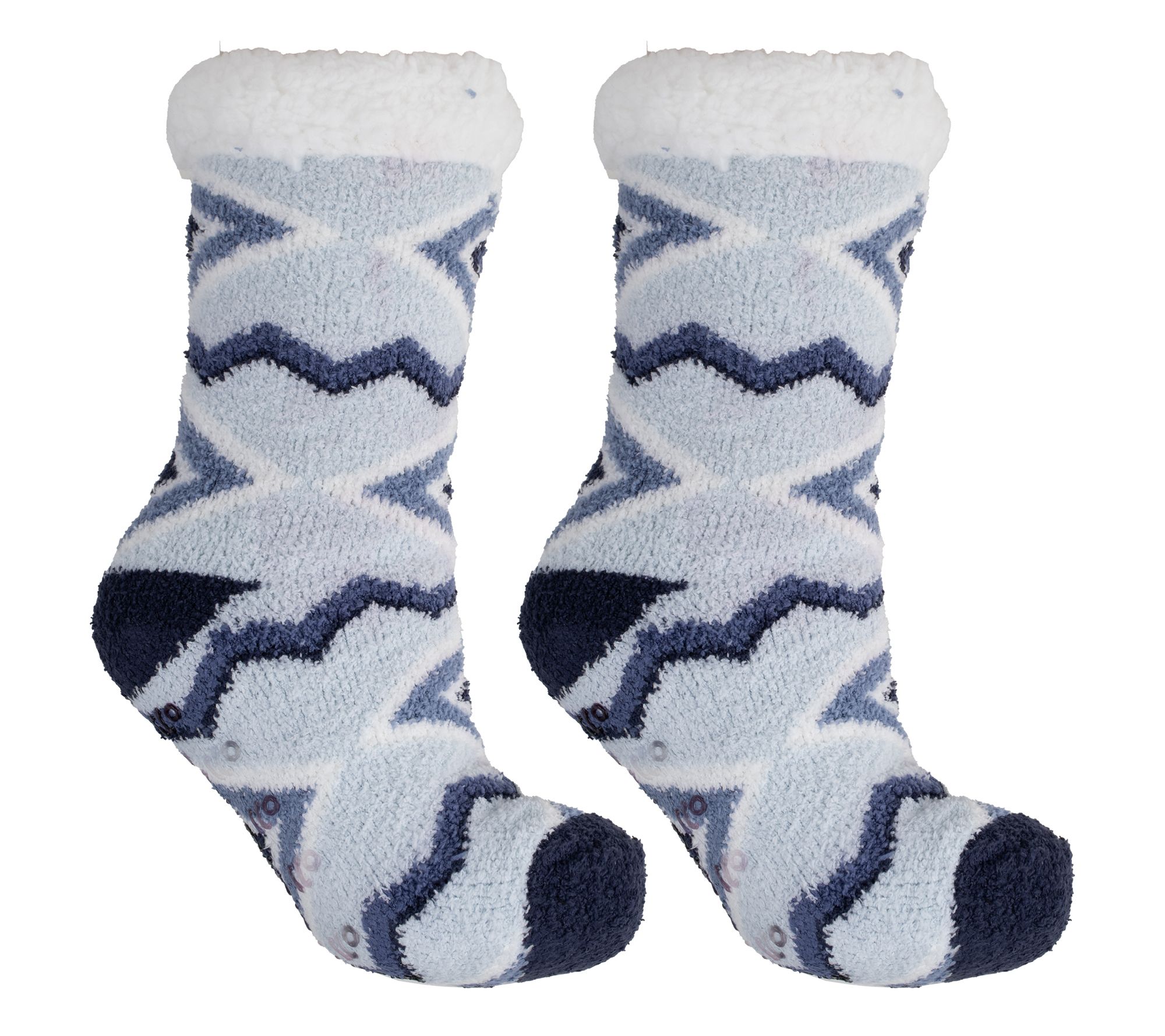 MinxNY Geo Pattern Lavender & Shea Butter Infused Lounge Socks