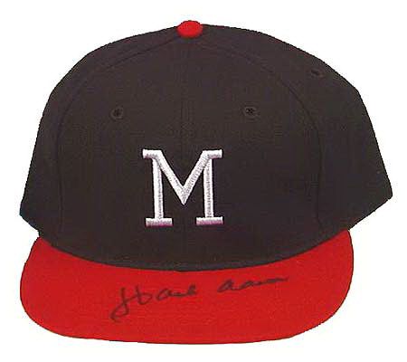 Hank Aaron Autographed Baseball Cap 