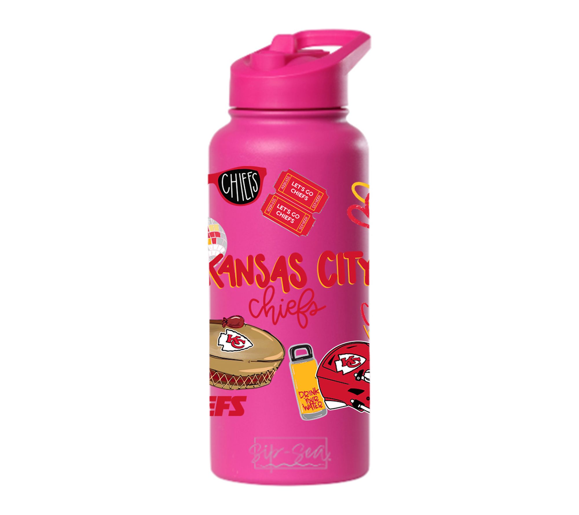 The Memory Company NFL 32oz Water Bottle w/Straw Lid, Cheer