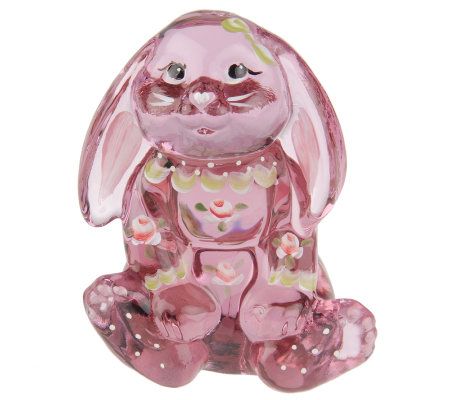 fenton glass bunny figurine