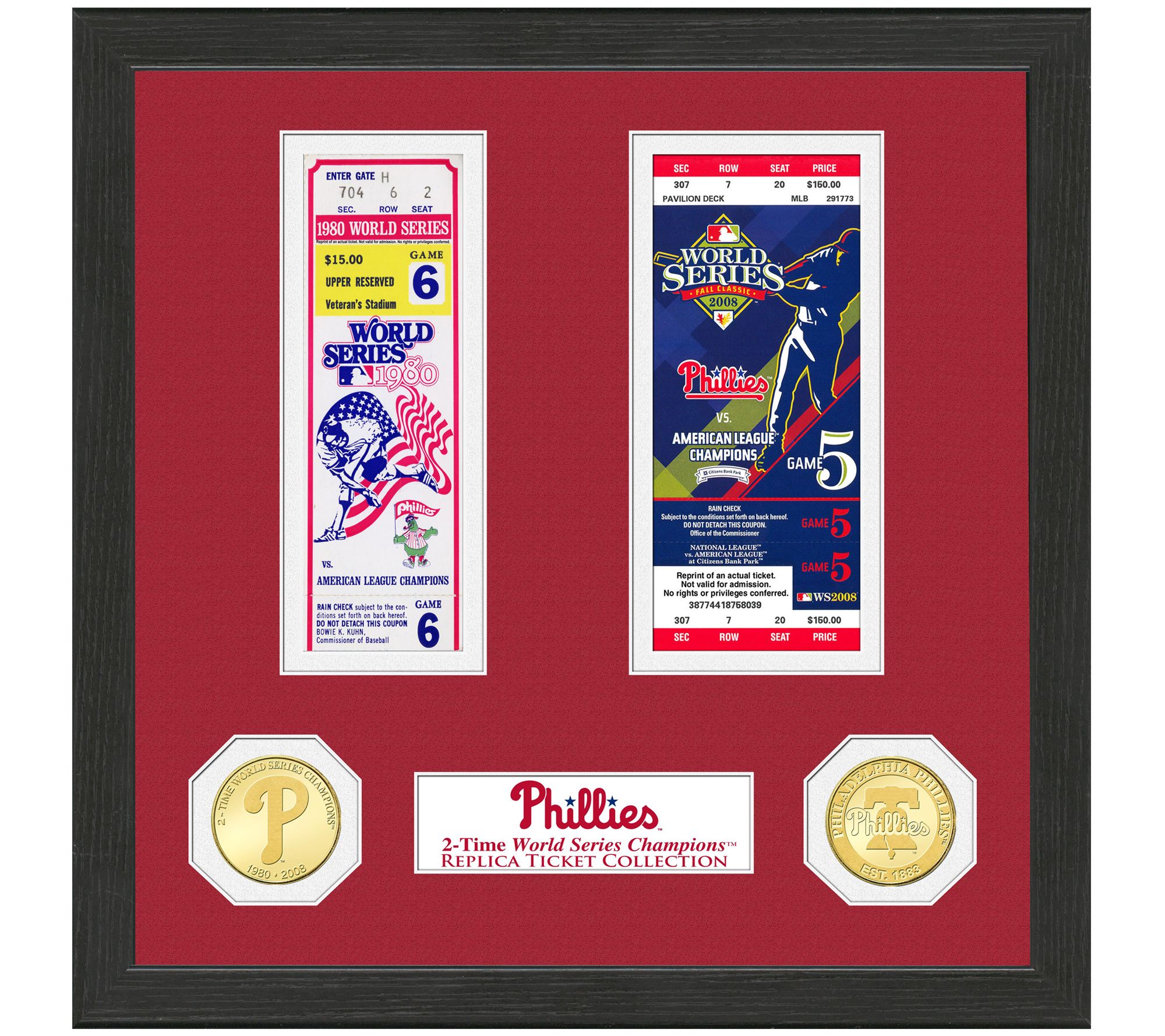 Philadelphia Phillies World Series Ticket Collection