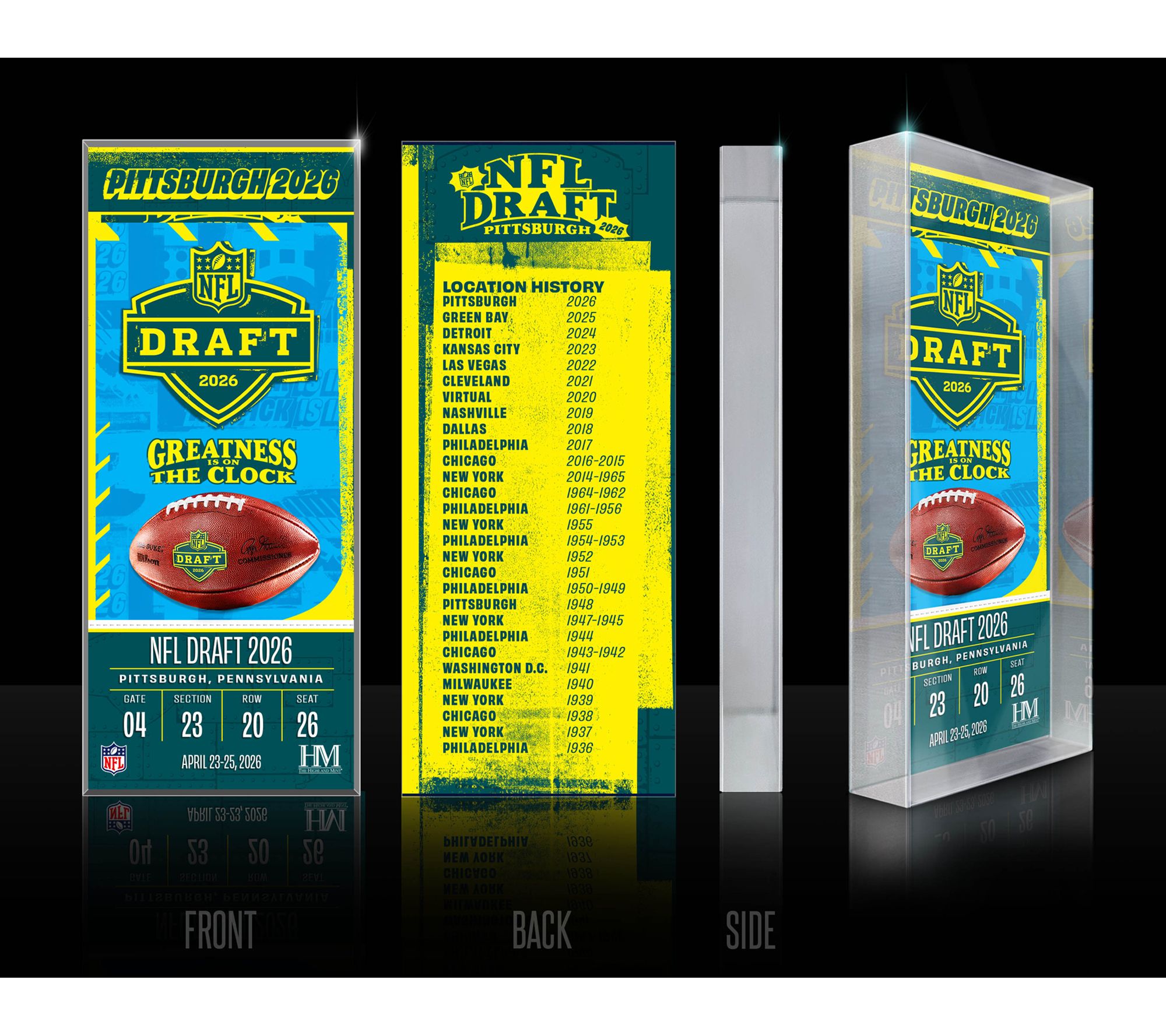 NFL 2026 Draft Commemorative Blockart