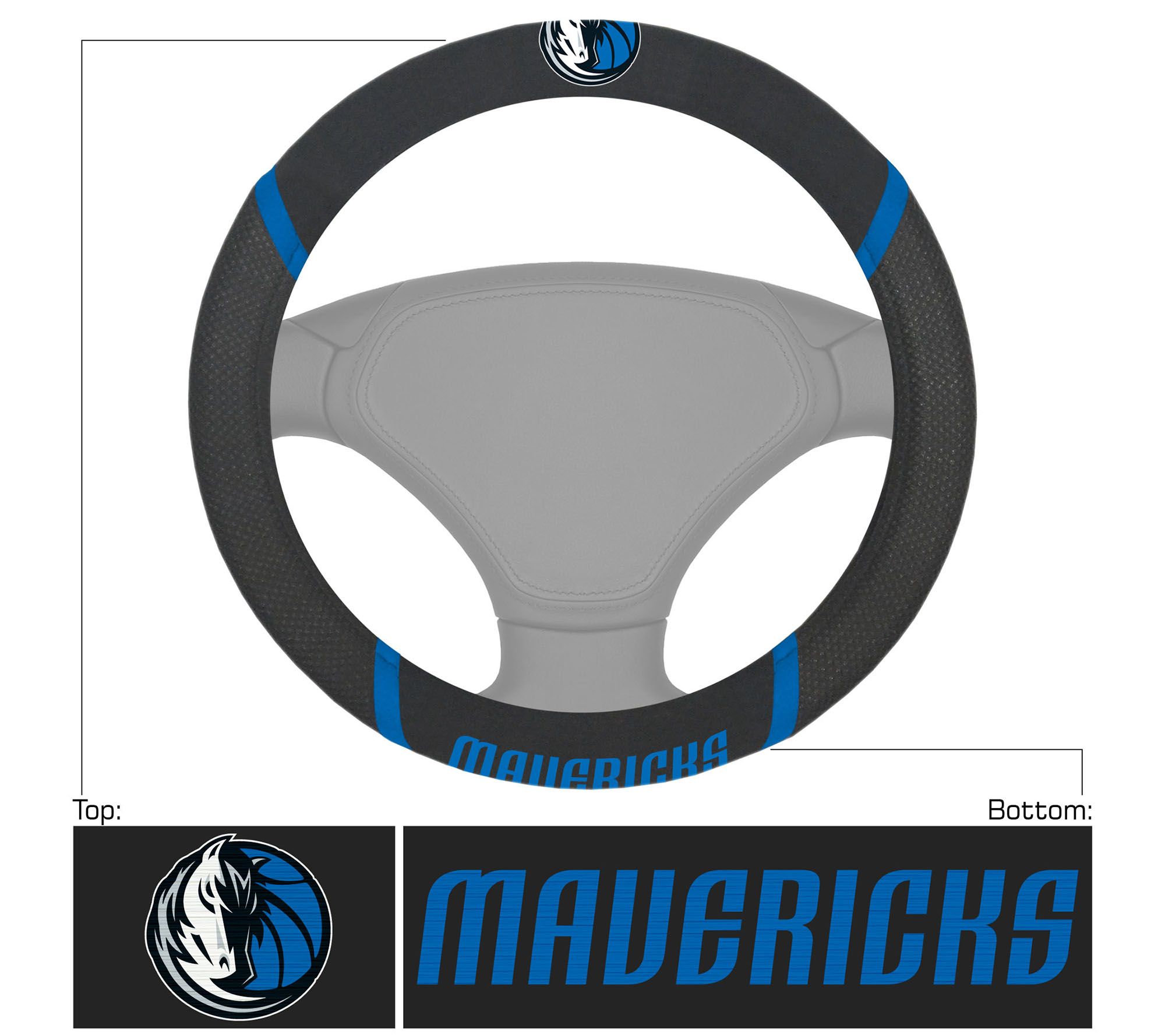Fanmats NBA Embroidered Steering Wheel Cover