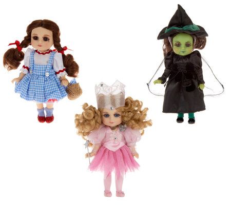 Wizard of Oz Set of 3 Bitty Belles by Marie Osmond