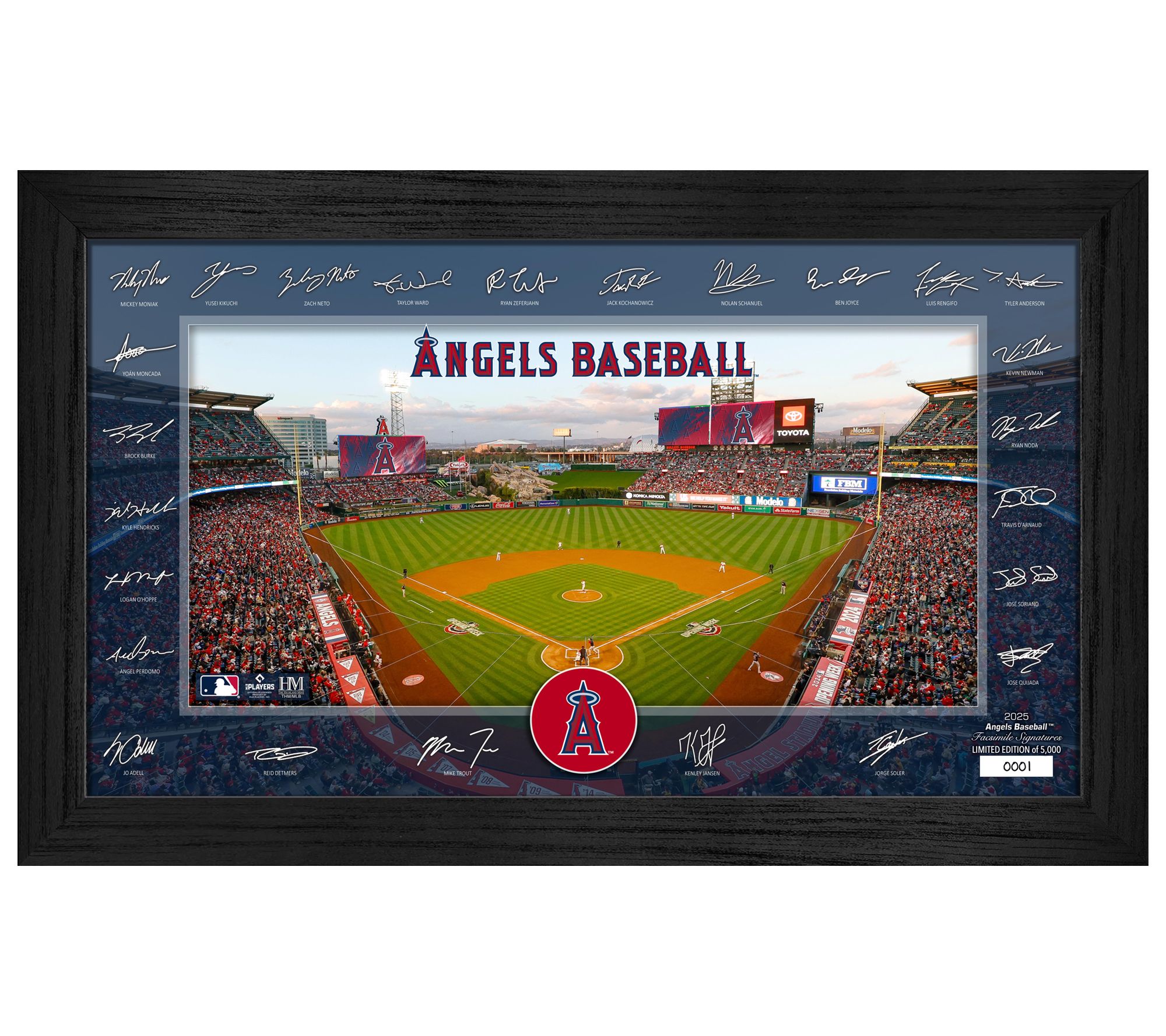 Highland Mint Los Angeles Angels 2025 SignatureField Frame