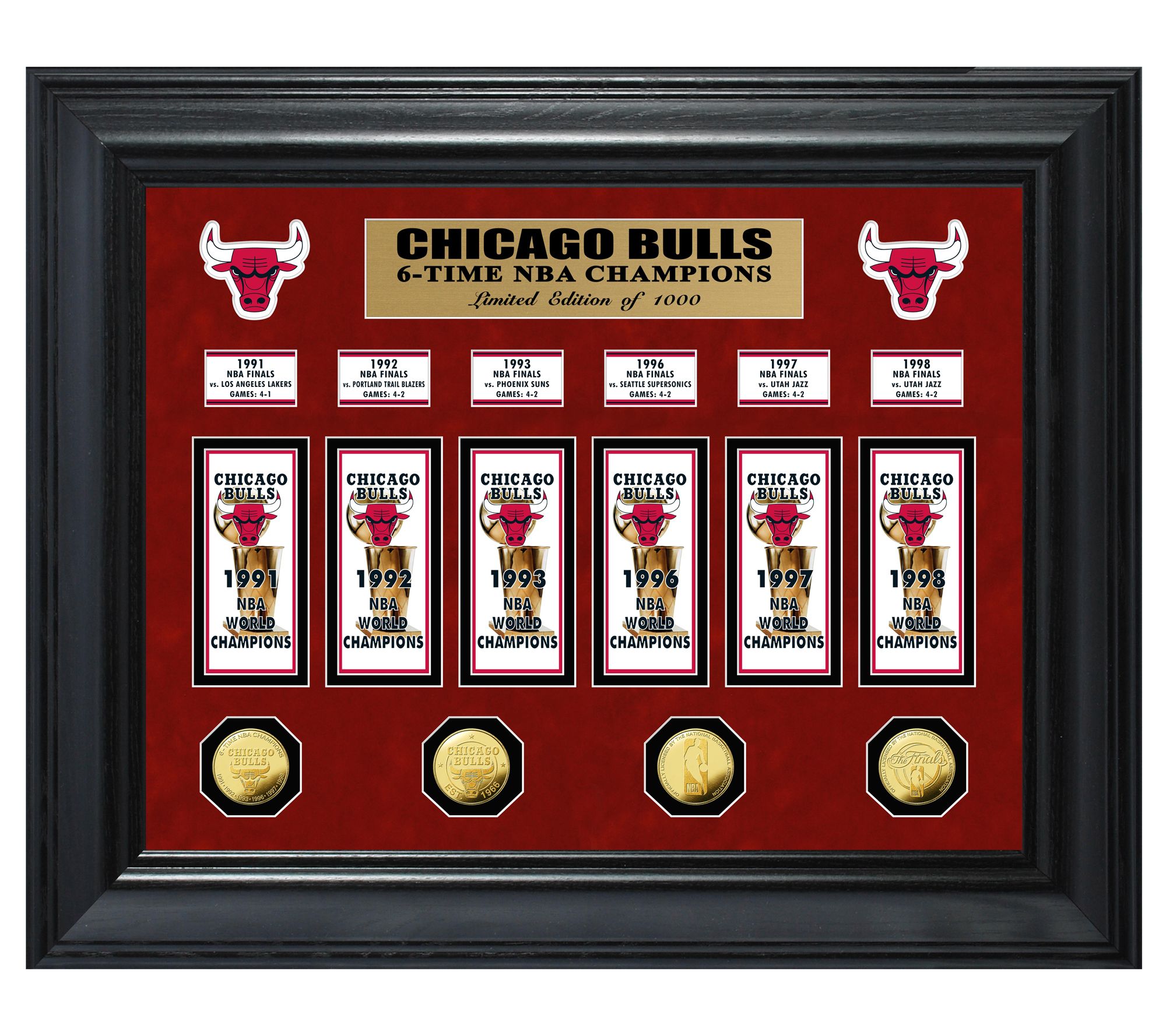 NBA Champs Deluxe Banner Frame