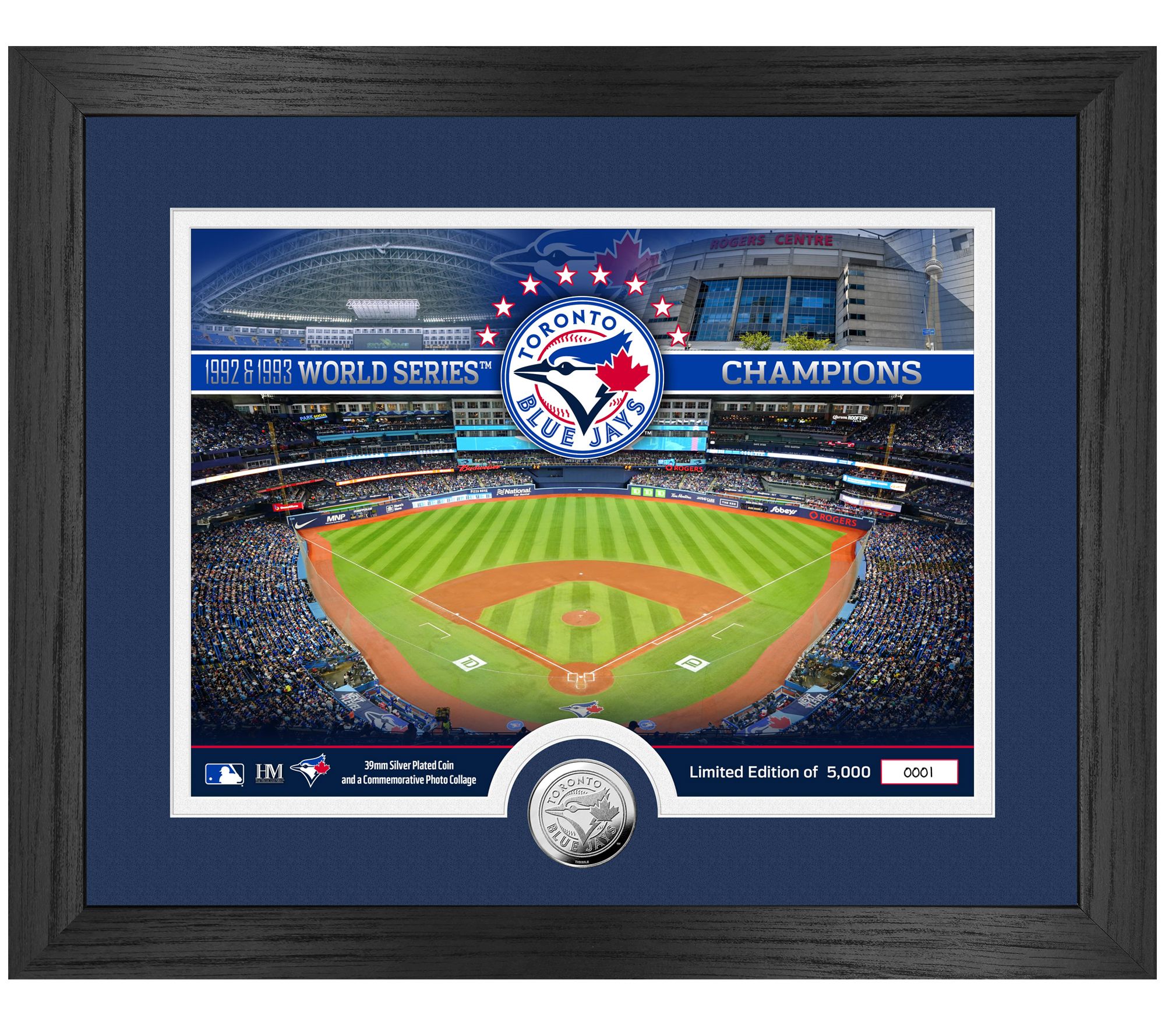 Highland Mint Toronto Blue Jays Bronze Coin Stadium Photo Mint