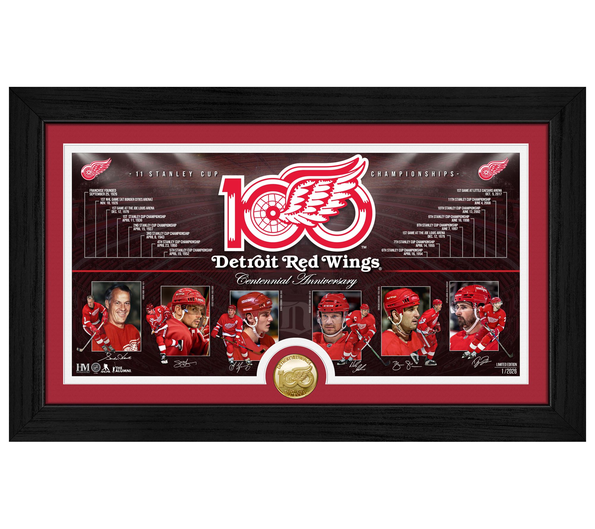 The Highland Mint NHL 100th Anniversary Team Photomint