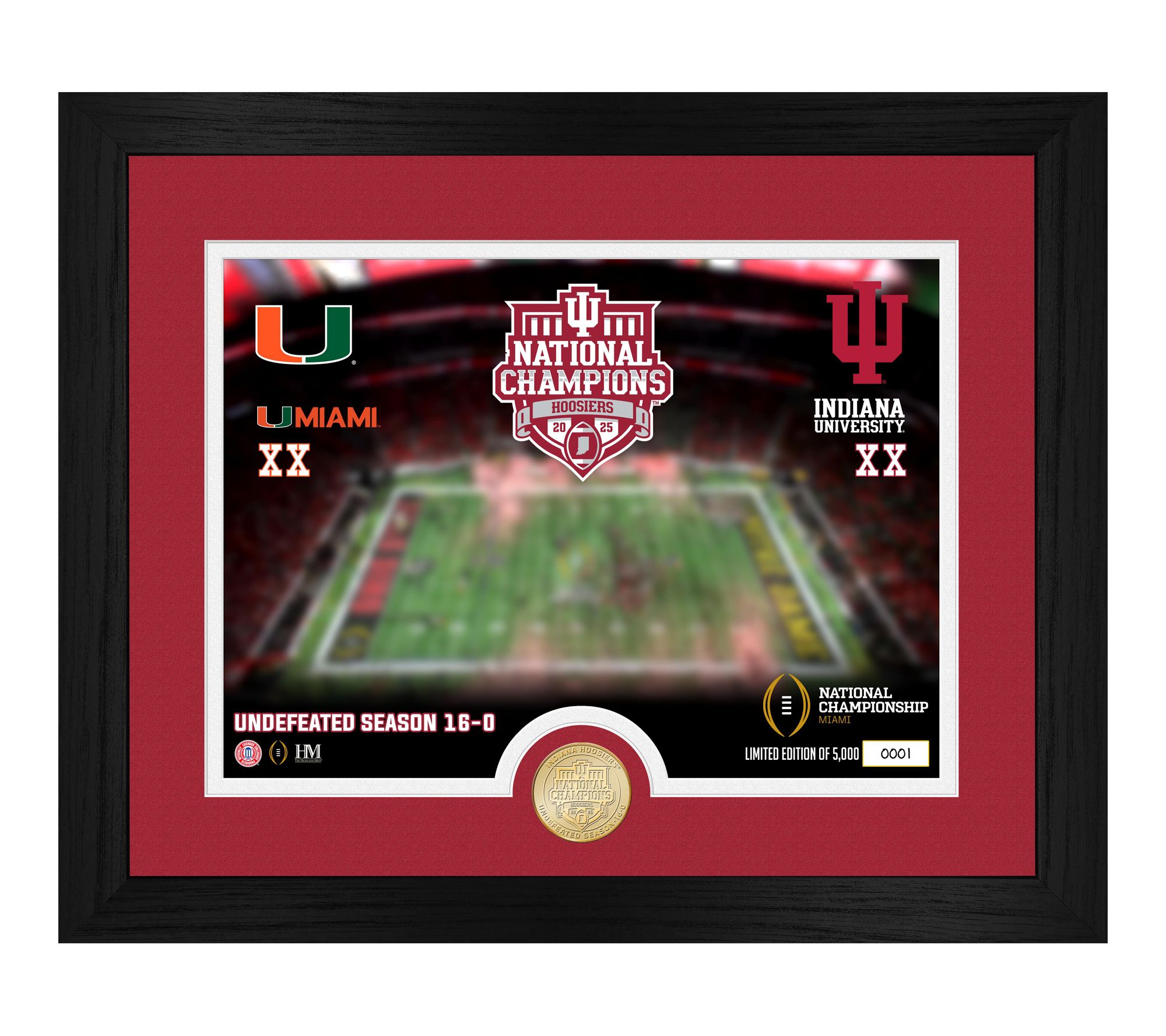 Indiana 2025-26 CFP National Champ CelebrationFrame
