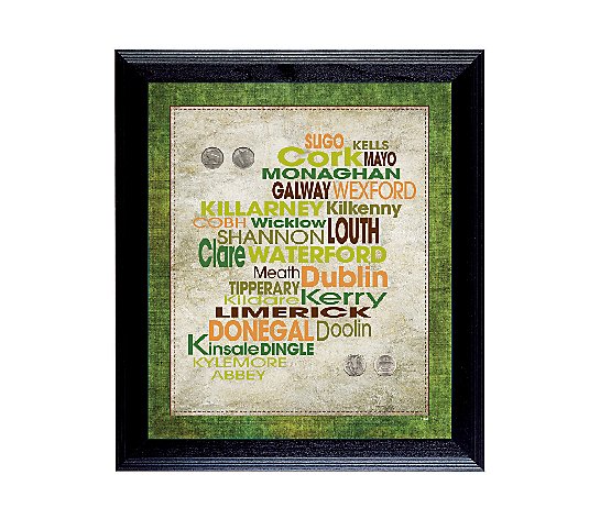 Luck of the Irish Wall Frame with Coins