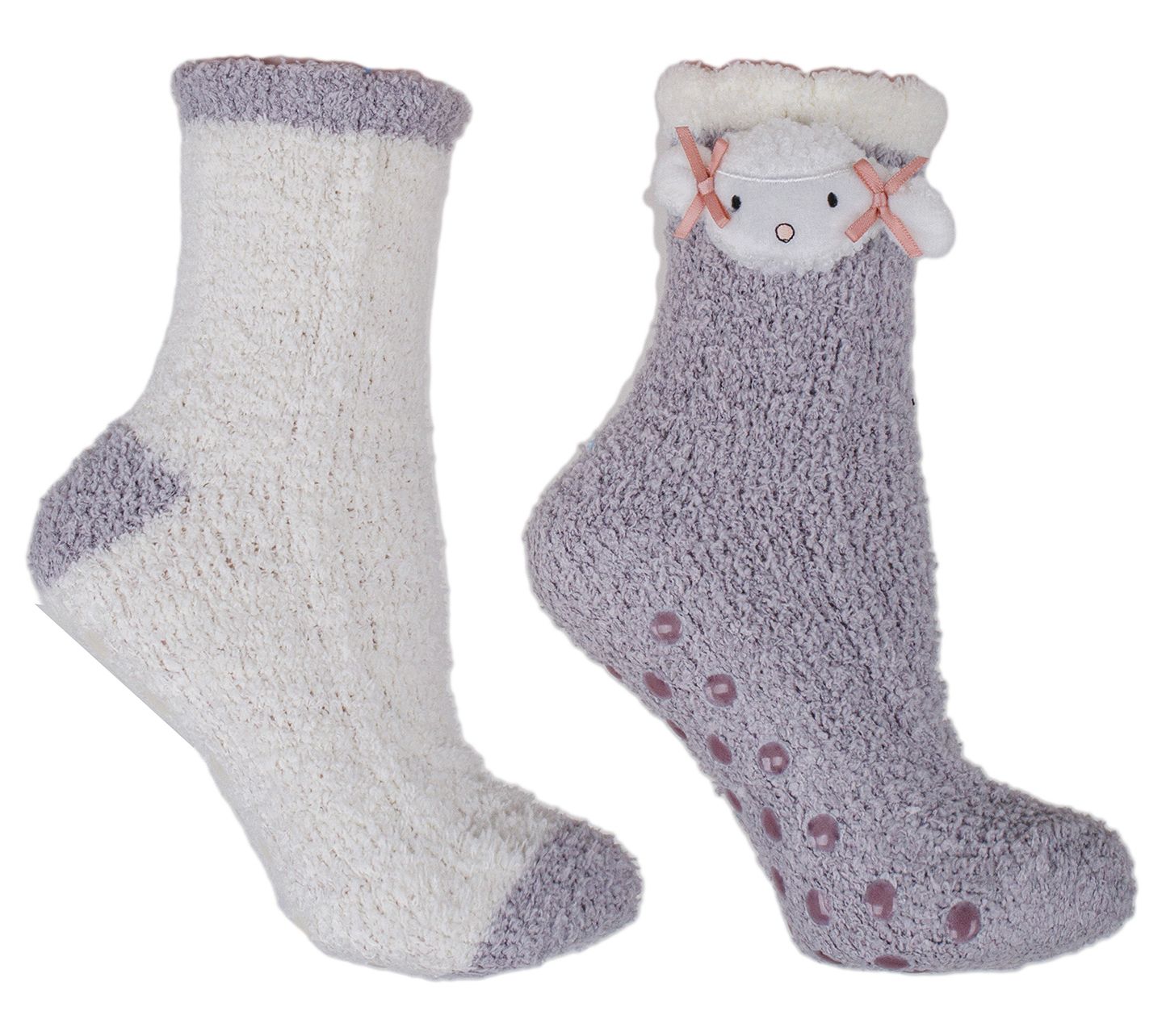 MinxNY S/2 Chenille Lavender Infused Socks