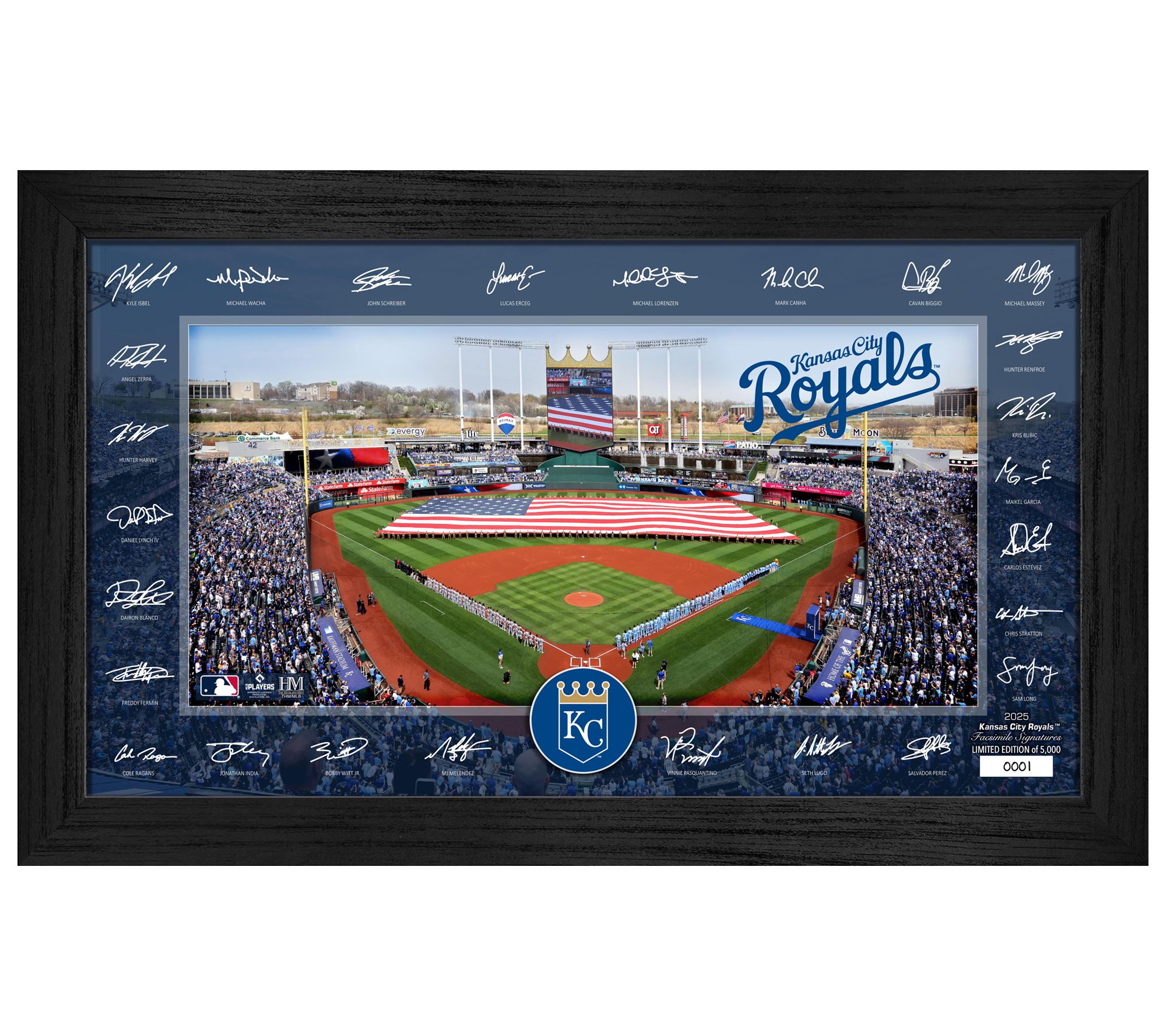 Highland Mint Kansas City Royals 2025 SignatureField Frame