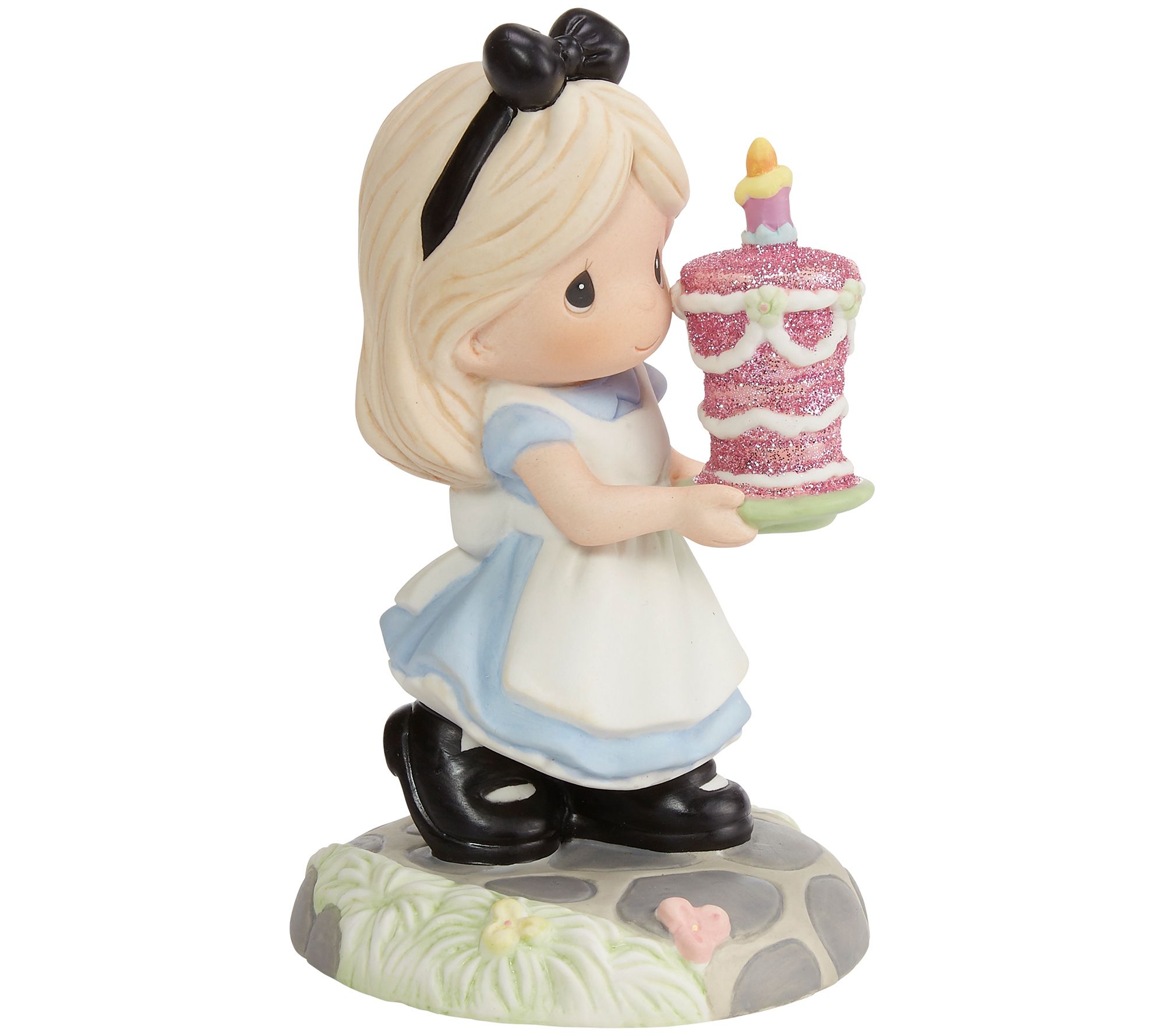 Precious Moments Wishing You A Happy Un-Birthday Alice in Wonderland  Figurine White