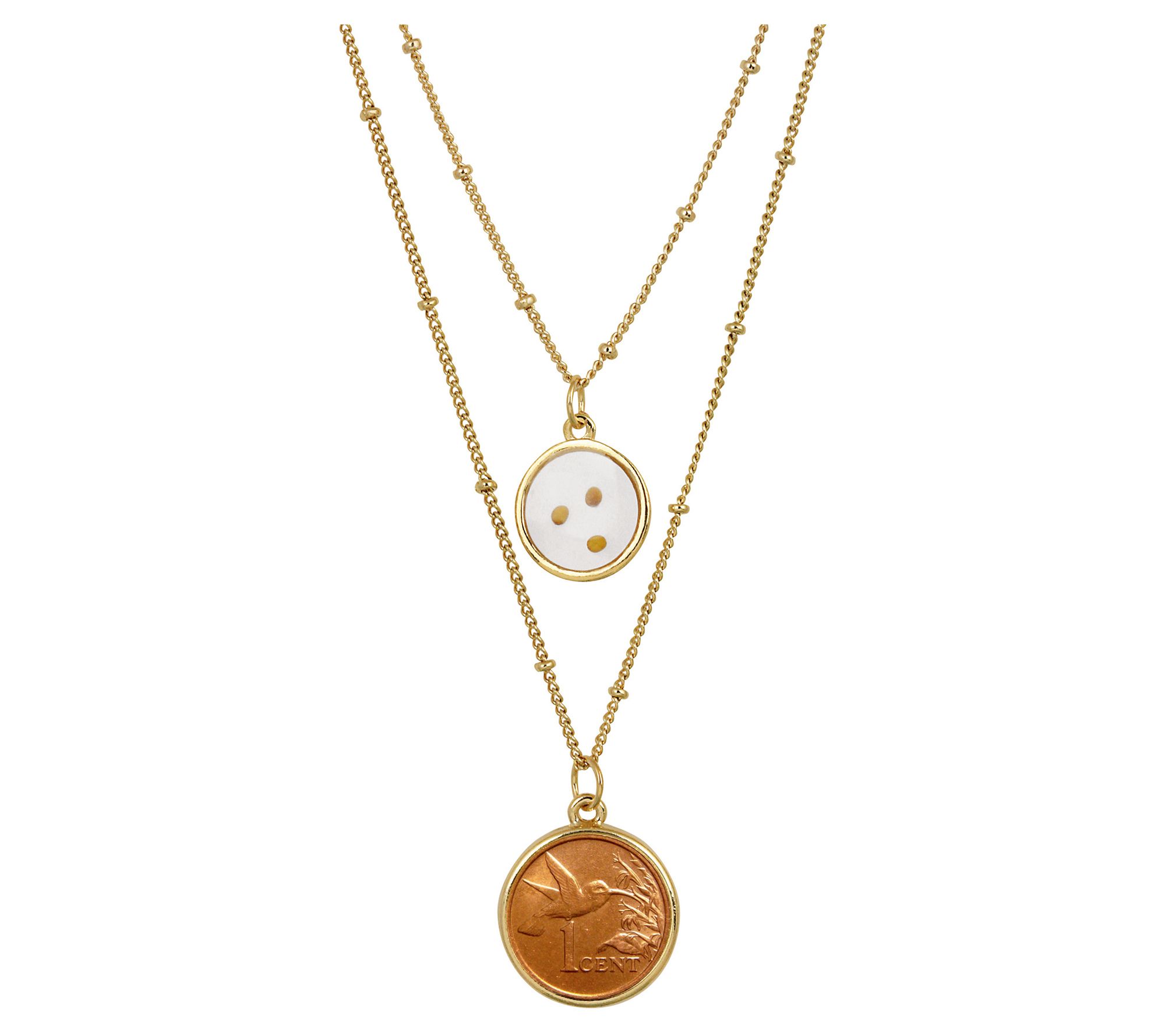 American Coin Hummingbird Coin Mustard Seed Necklace - QVC.com