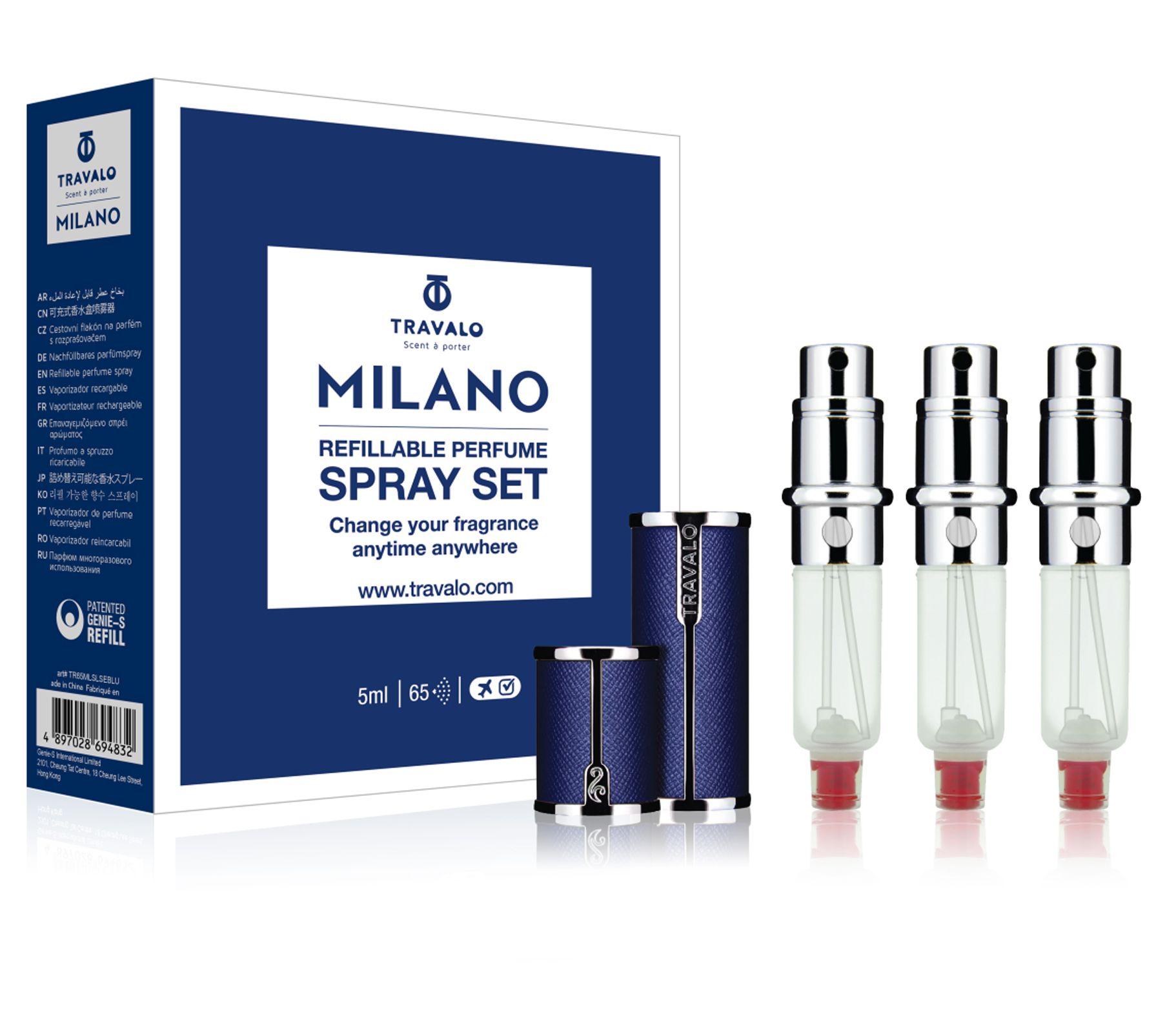 Travalo Milano Atomizer Fragrance Travel Set