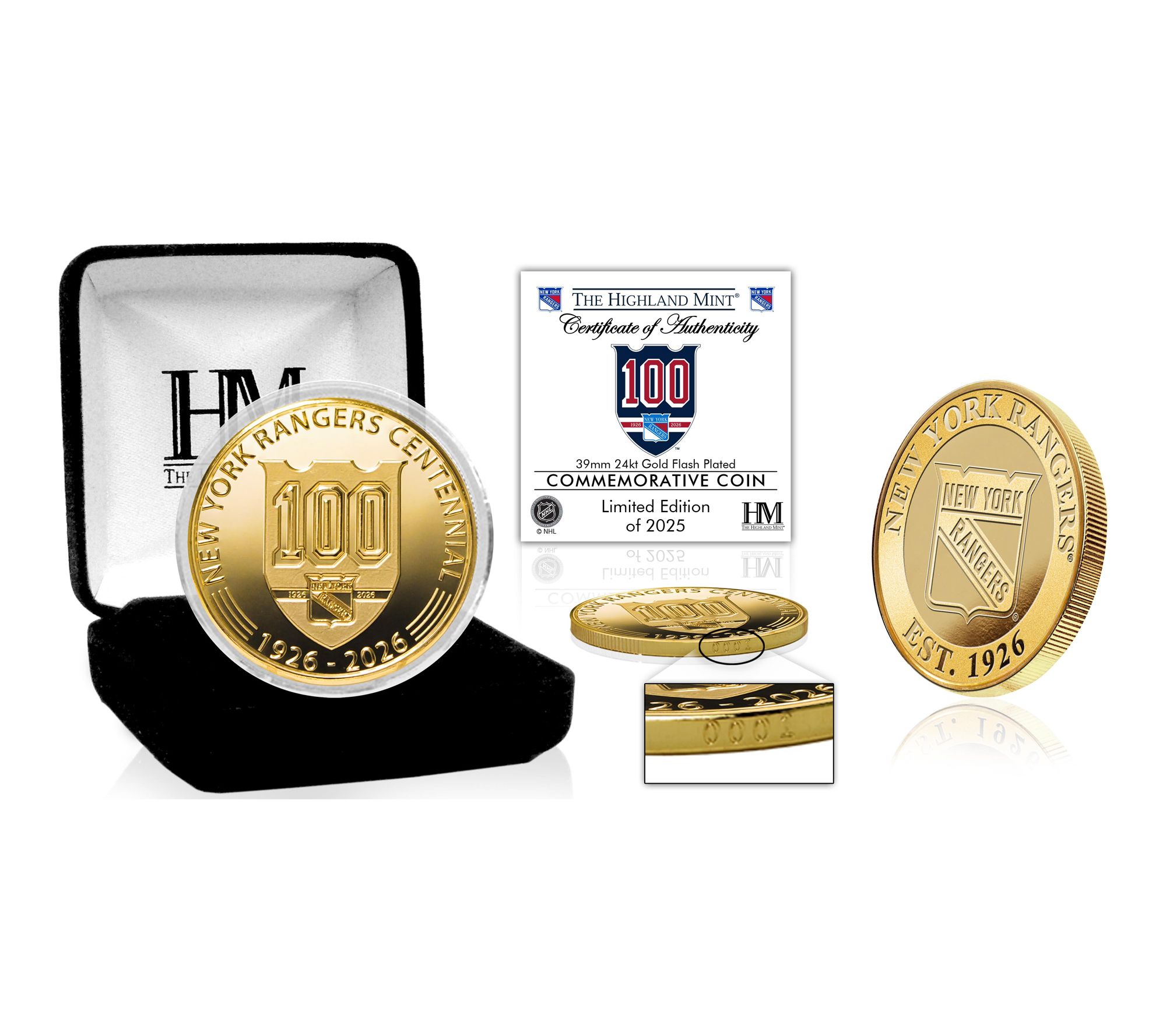 The Highland Mint NHL 100th Anniversary Gold Coin