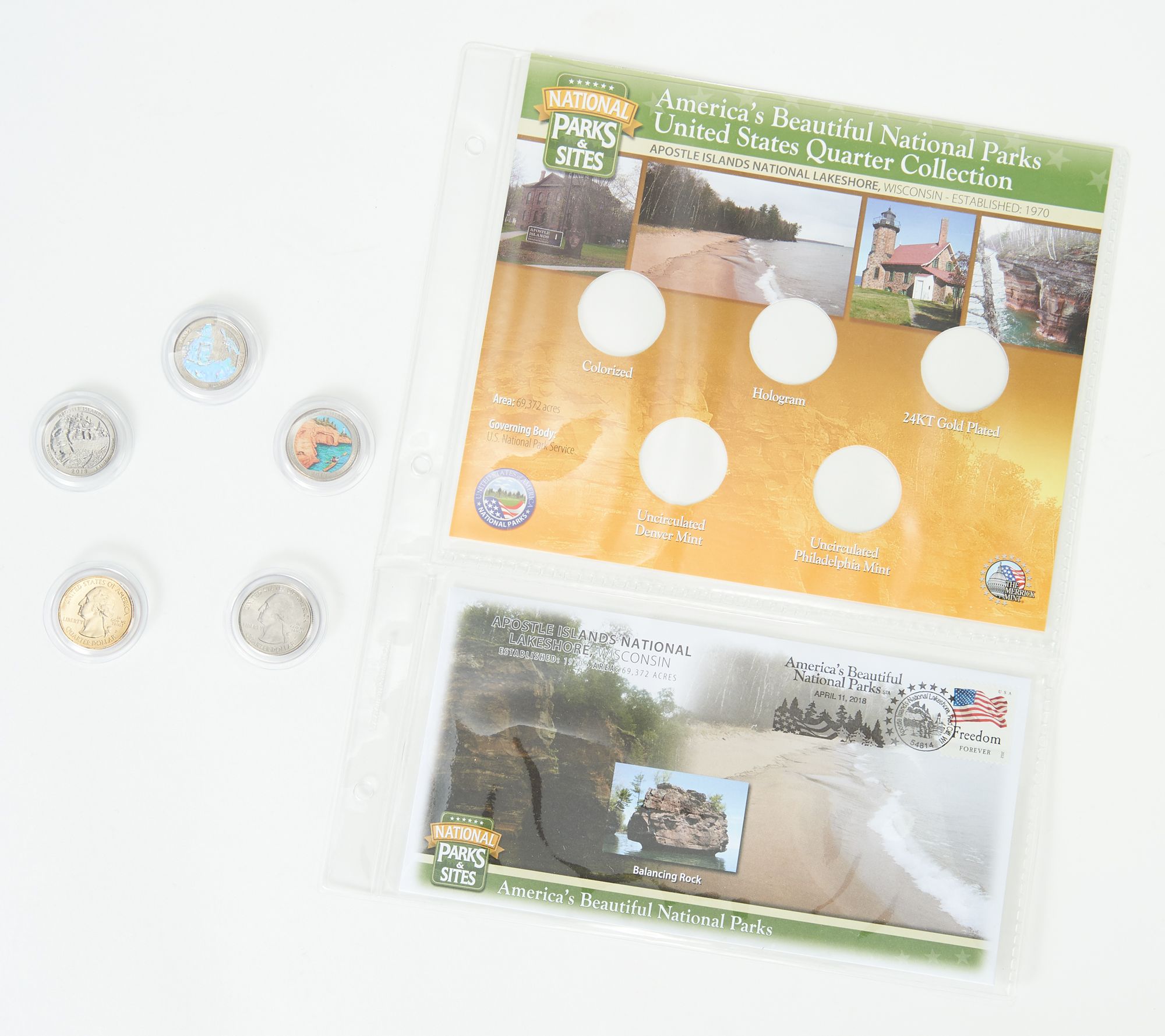 United States National Parks & Sites Quarters - Wisconsin