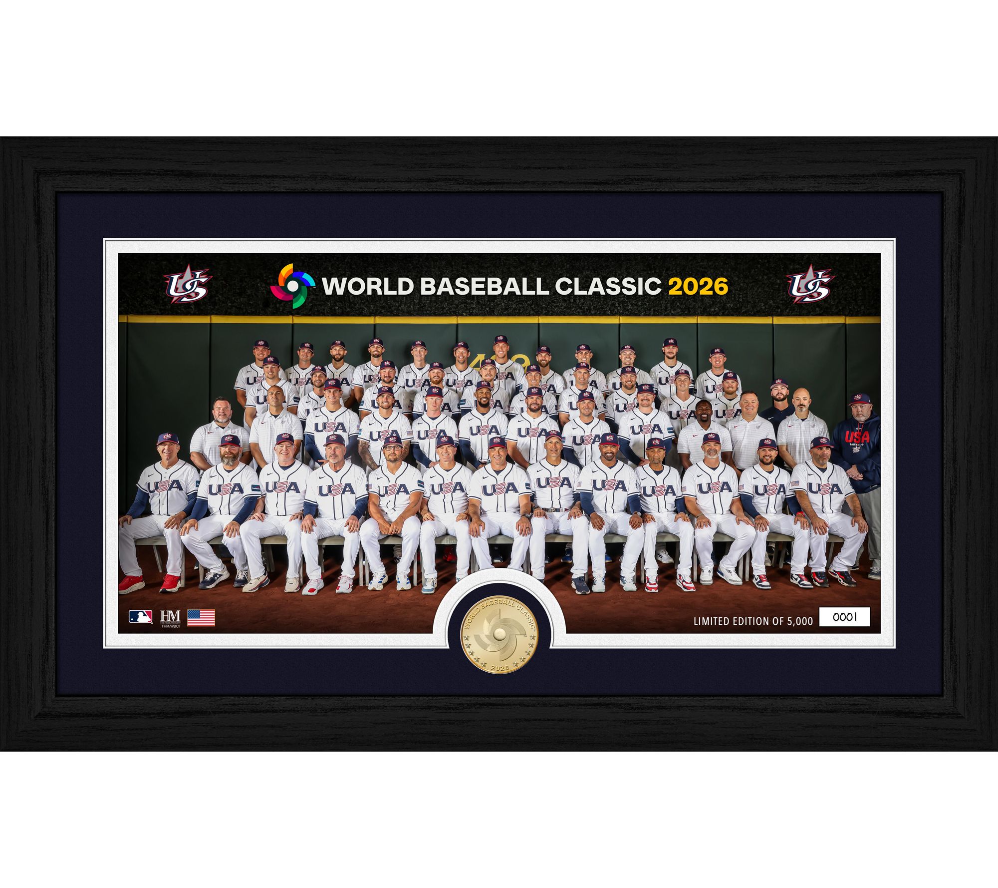 World Baseball Classic 2026 Team USA Bronze Coin Photo Mint
