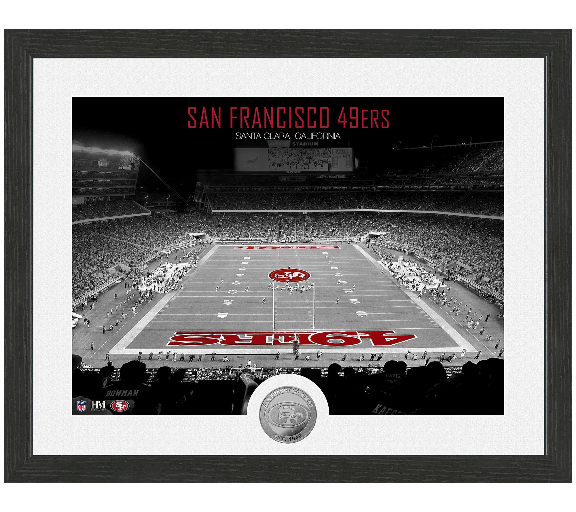 NFL Art Deco Stadium Photo Mint