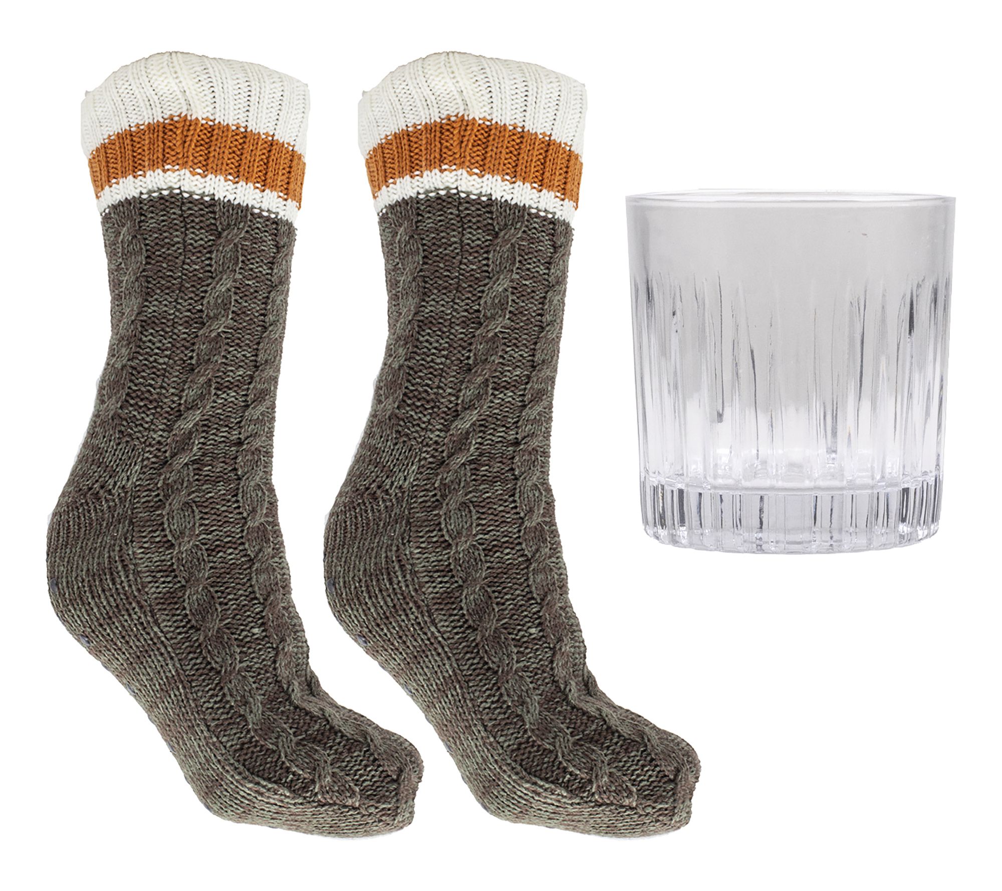 MinxNY Mens Socks on the Rocks Tumbler Gift Set