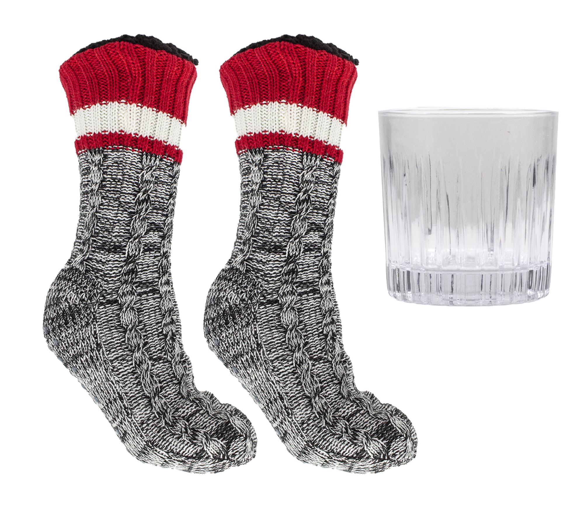 MinxNY Mens Socks on the Rocks Tumbler Gift Set