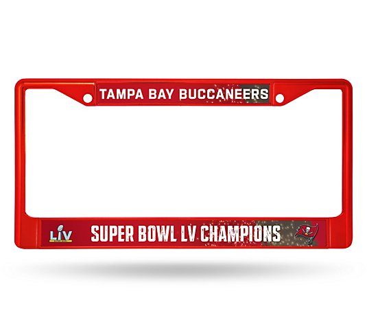 Buccaneers 2021 Super Bowl LV Champs Colored Chrome Frame