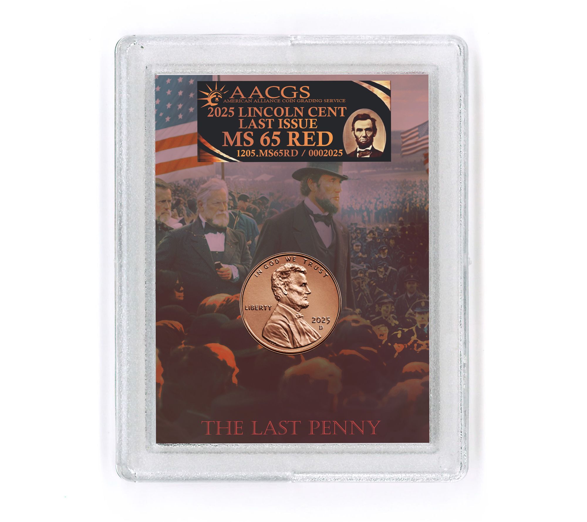 2025 Lincoln Penny Graded MS65 Red Brilliant Uncirculated