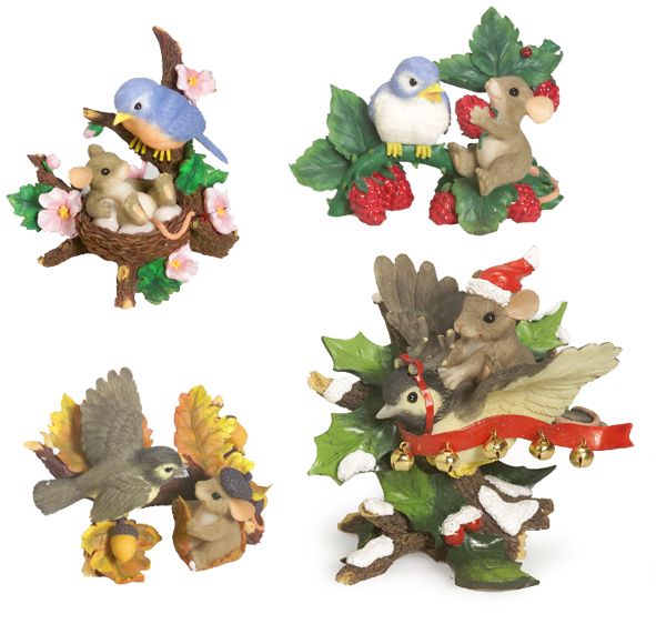 Charming Tails 4 Seasons Ltd. Edition Figurines - QVC.com